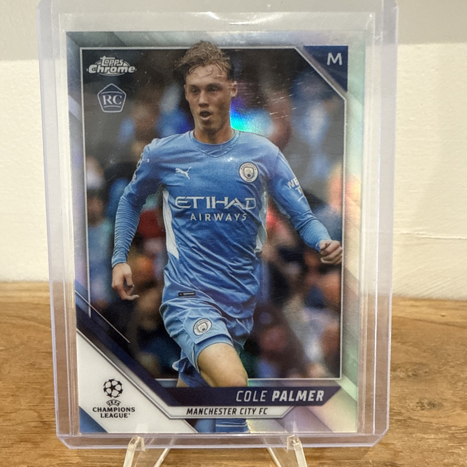 Cole Palmer RC Topps Chrome UEFA CC 2021/22 Manchester City FC #135 Chelsea FC for sale on Ebay