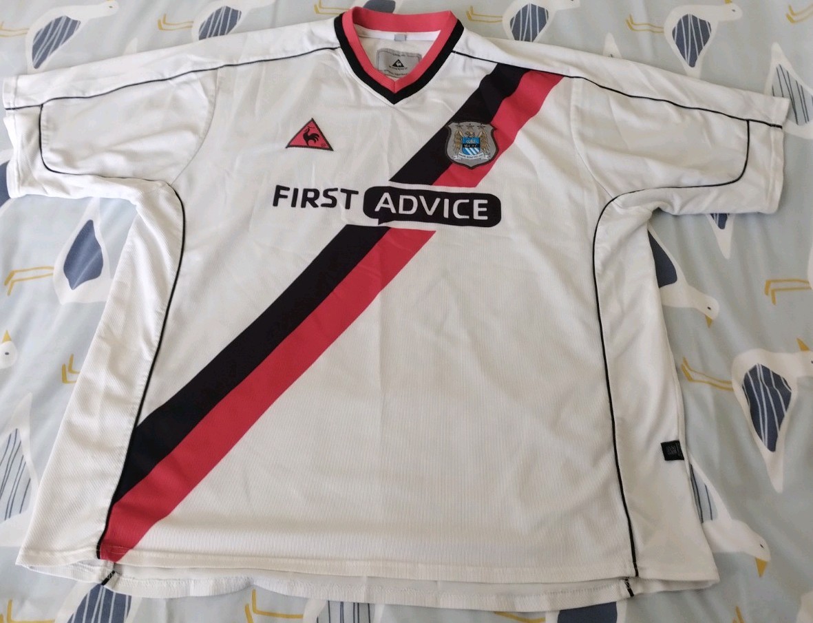 Manchester City. Le Coq first advice shirt. for sale on Ebay
