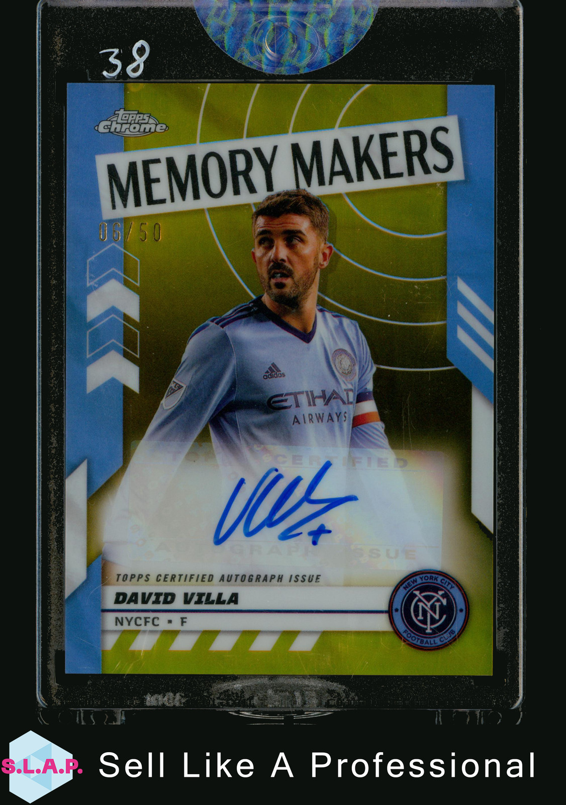 DAVID VILLA TOPPS /50 MMA-DV 2024 CHROME MEMORY MAKERS MLS NEW YORK CITY AUTO EN for sale on Ebay