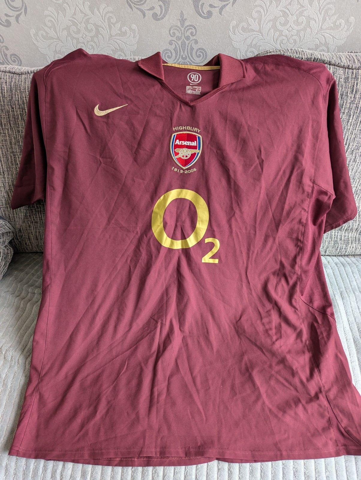 Arsenal Redcurrant 2005/2006 Home Shirt XXl Great Condition Original Rare for sale on Ebay