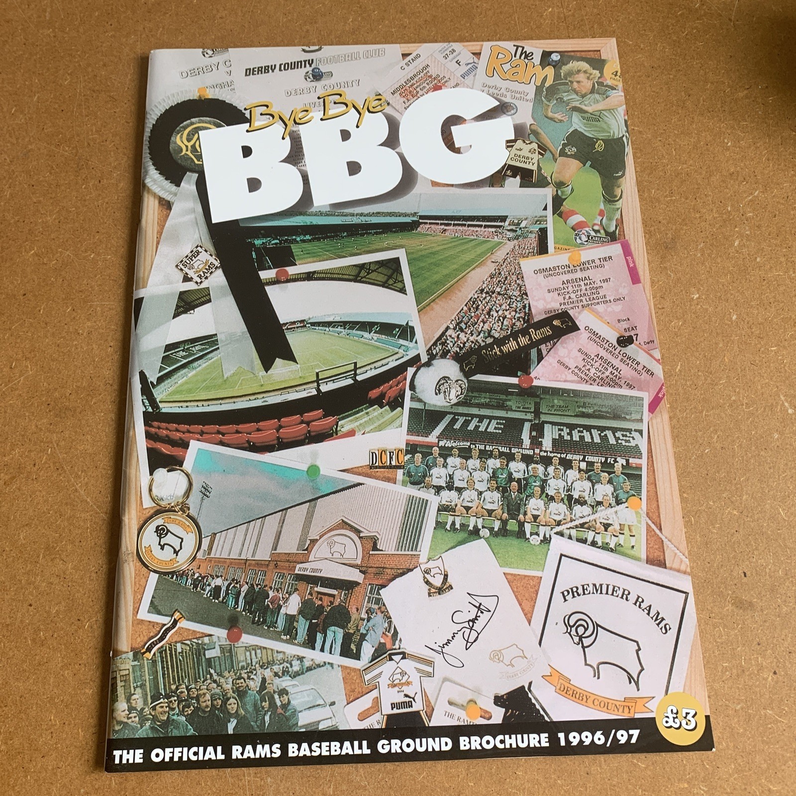Derby County Baseball Ground Souvenir Brochure 1996/7 for sale on Ebay