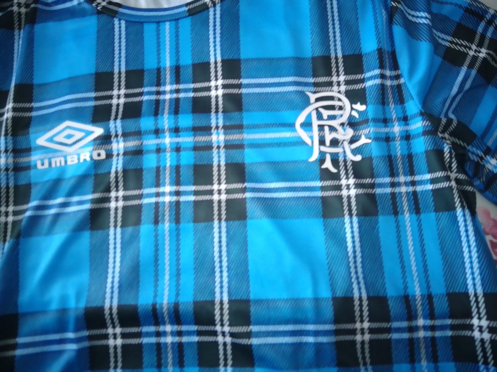 rangers tartan T shirt size XXXL for sale on Ebay