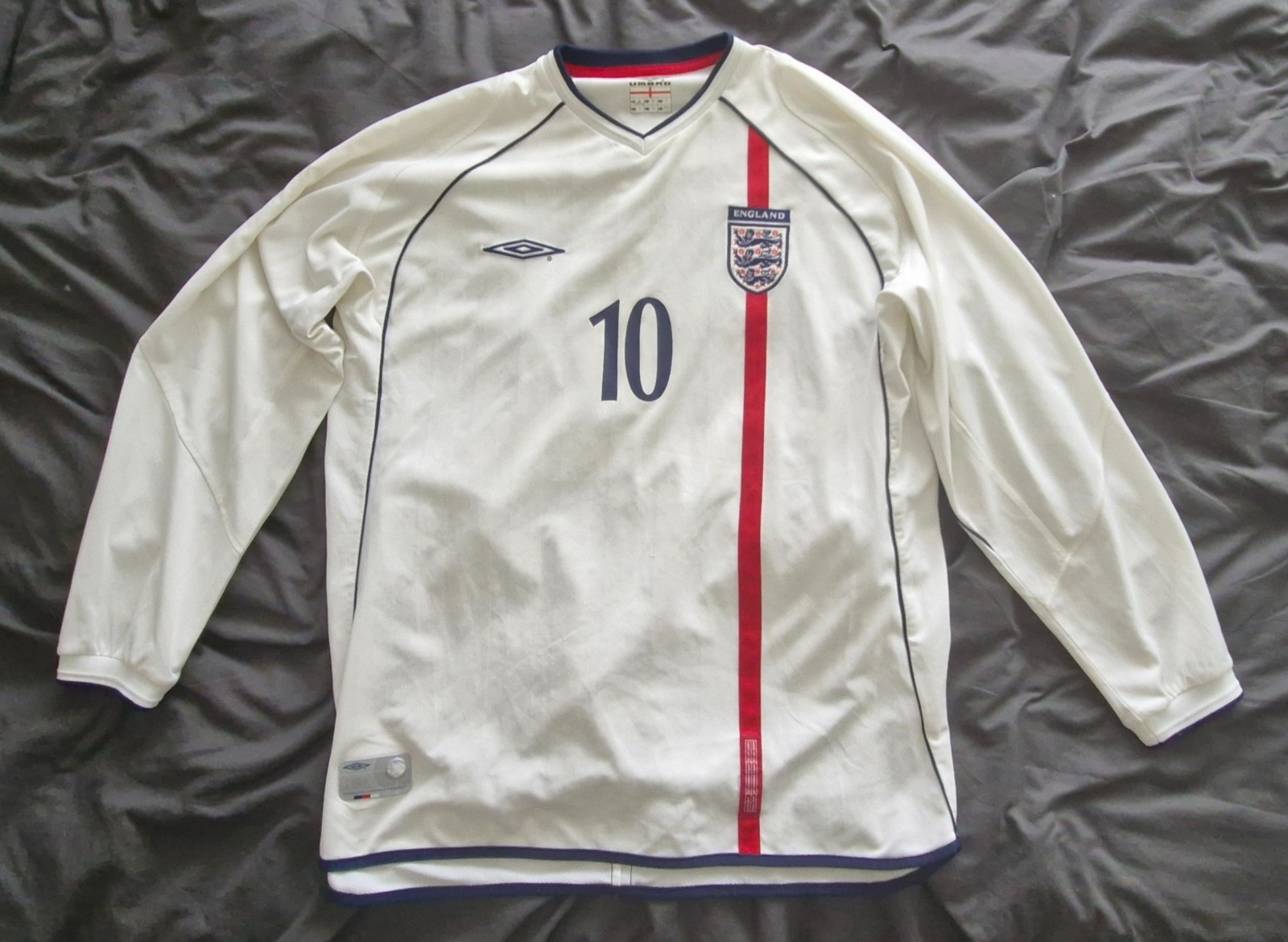 ENGLAND 2001-03 UMBRO LONG SLEEVE SHIRT ORIGINAL ADULT XL for sale on Ebay