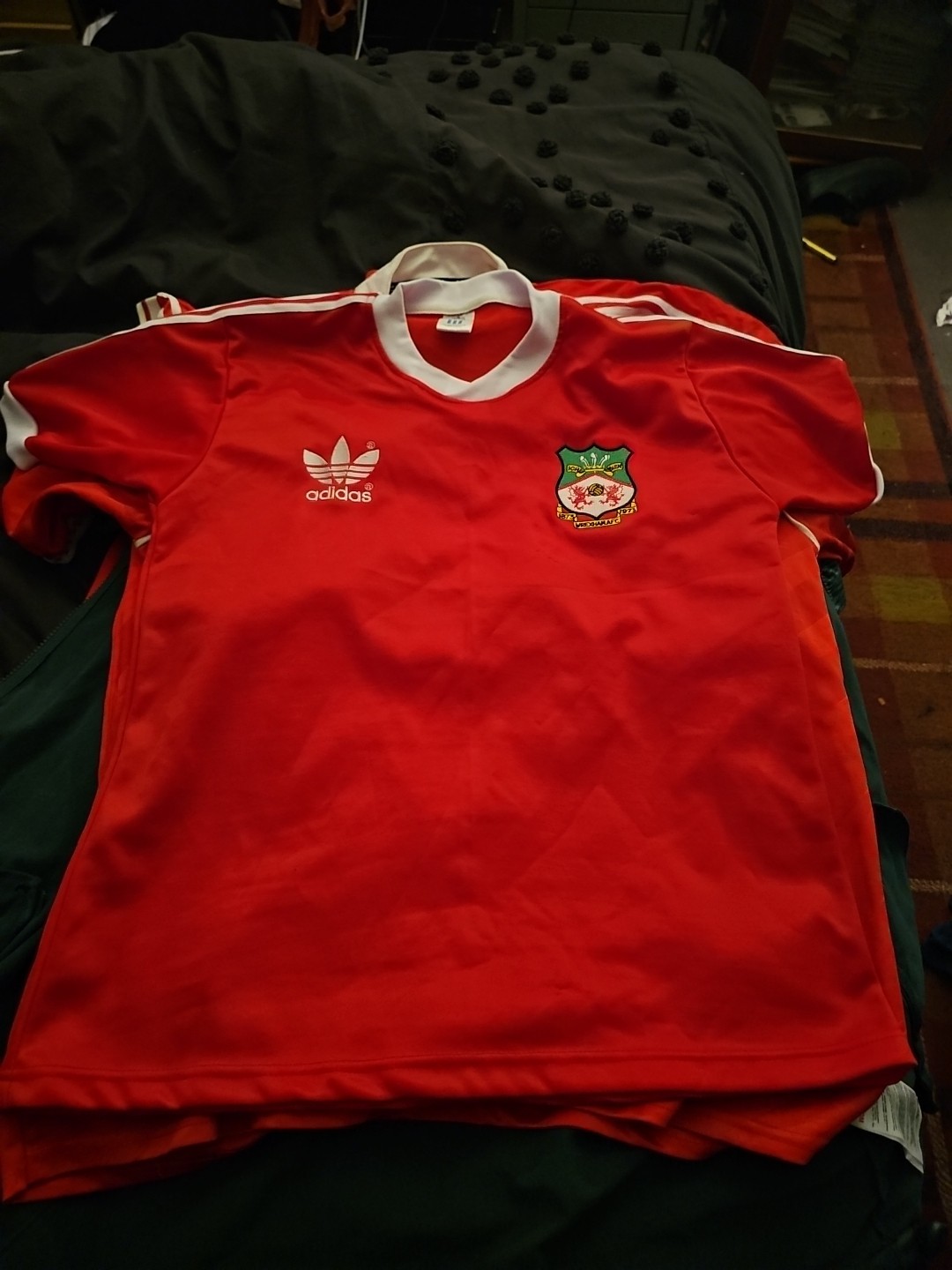 Rare Wrexham Home Red Retro Shirt 1980 1981 Size M to L for sale on Ebay
