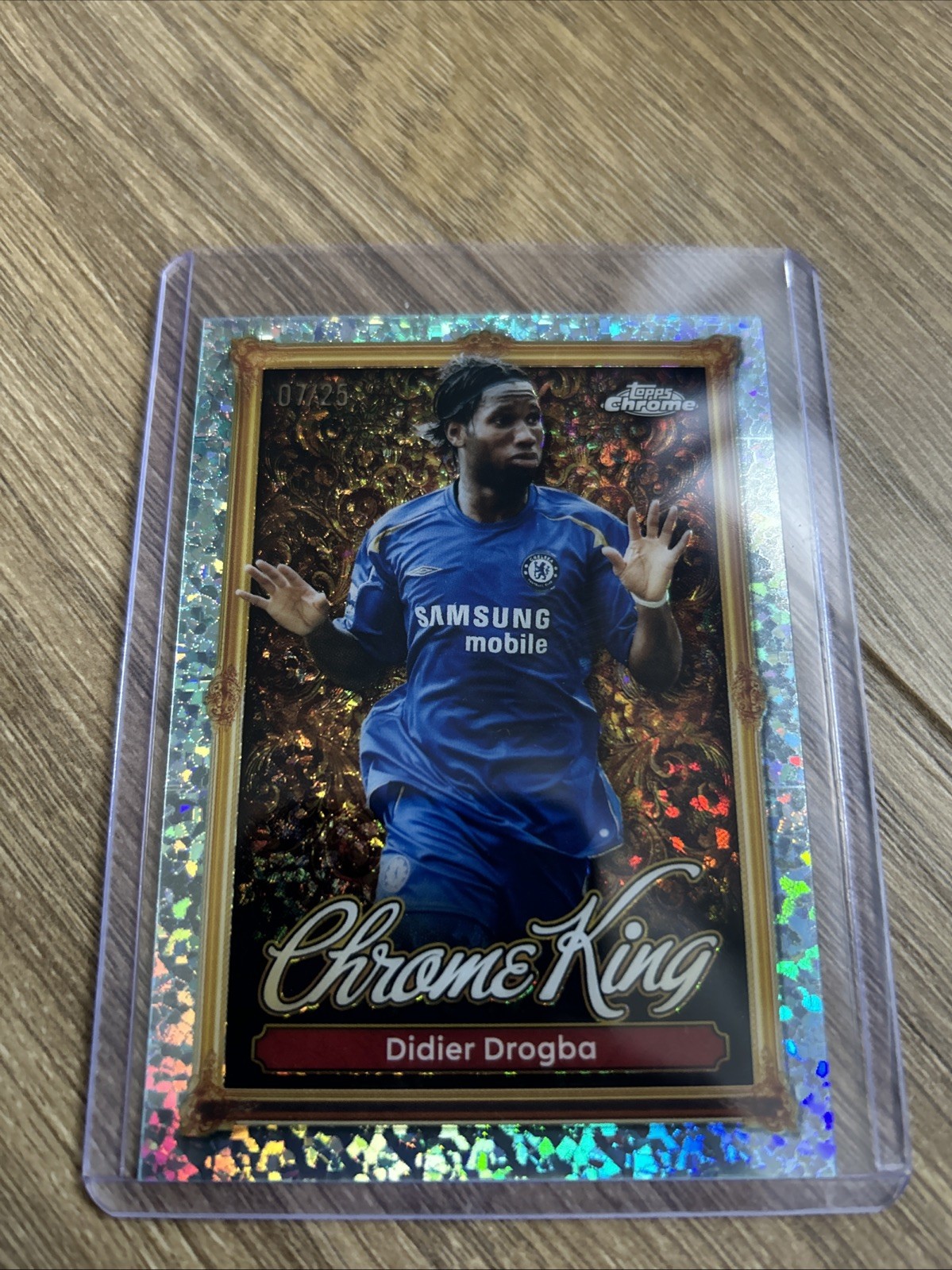 Topps 2026 Premier League Chrome King Didier Drogba 07/25 Numbered RARE Chelsea for sale on Ebay