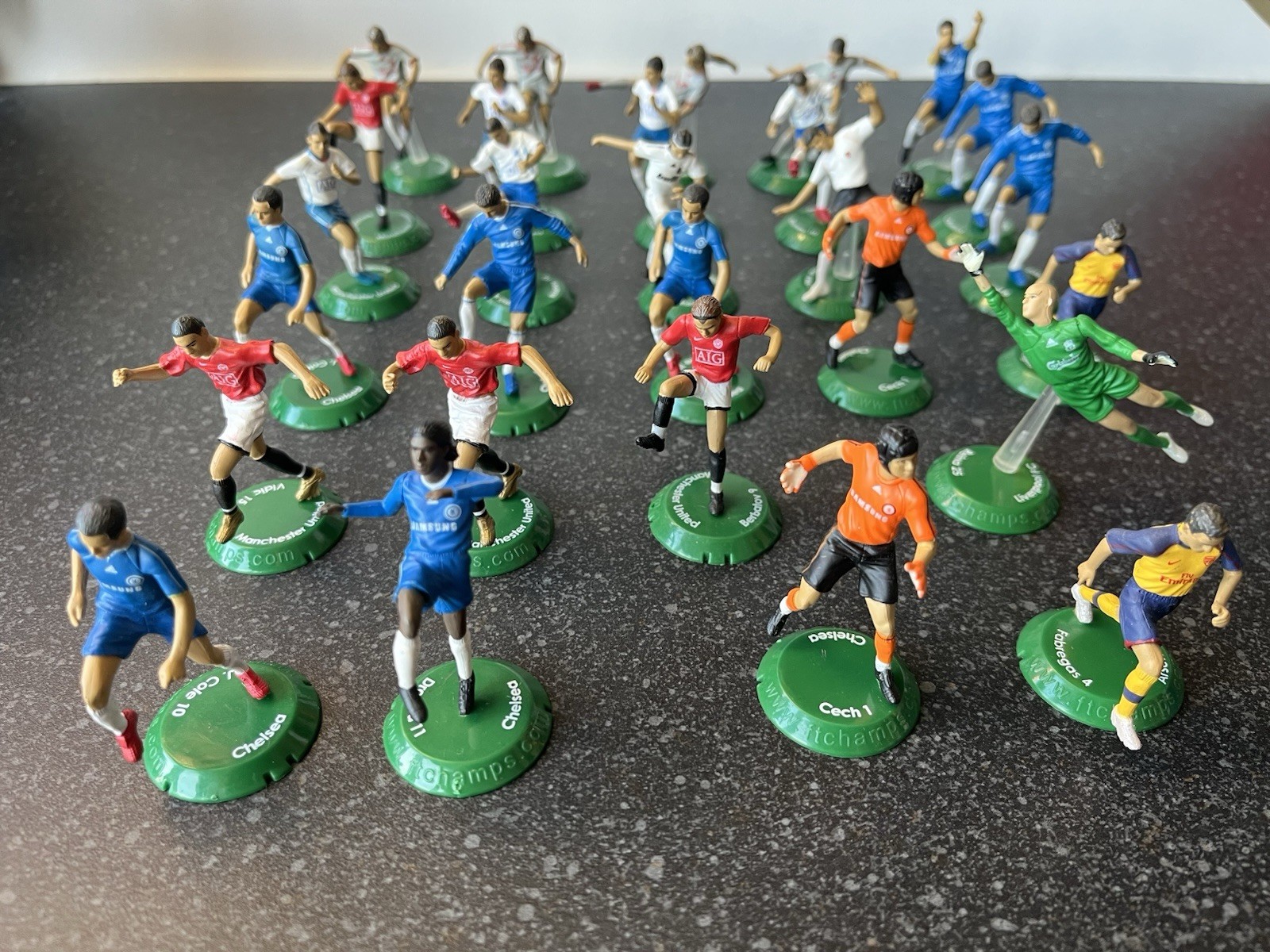 31x FT Champs Football Figures - JOB LOT - Arsenal Chelsea Rooney Ronaldo + More for sale on Ebay