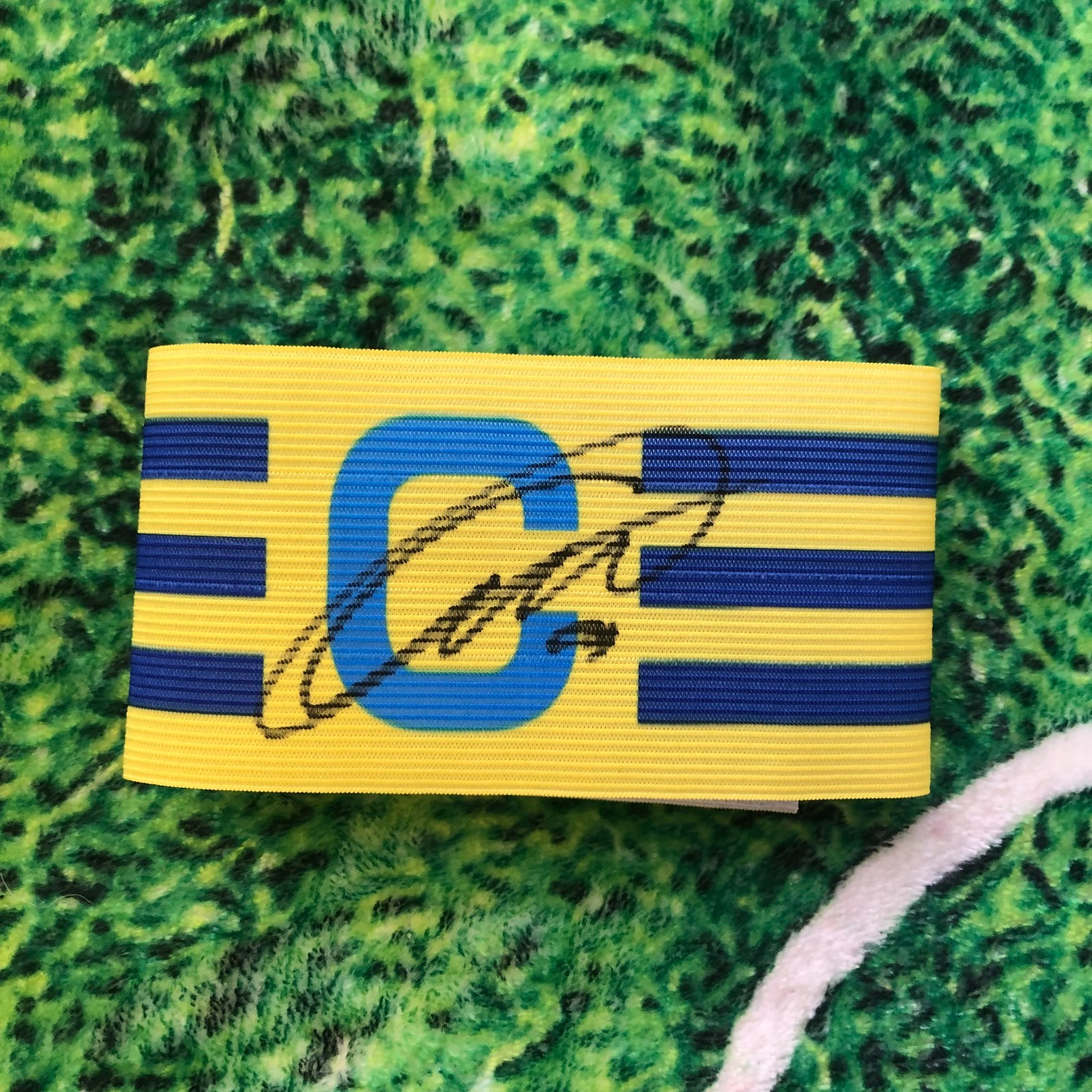 Alex Isak Of Sweden, Dortmund & Liverpool Signed Captains Armband wCOA for sale on Ebay