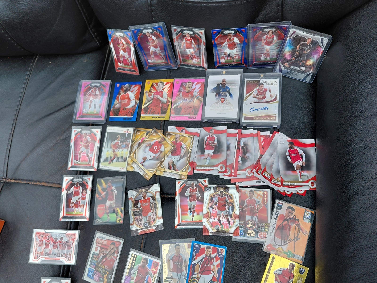 signed arsenal cards bundle  for sale on Ebay