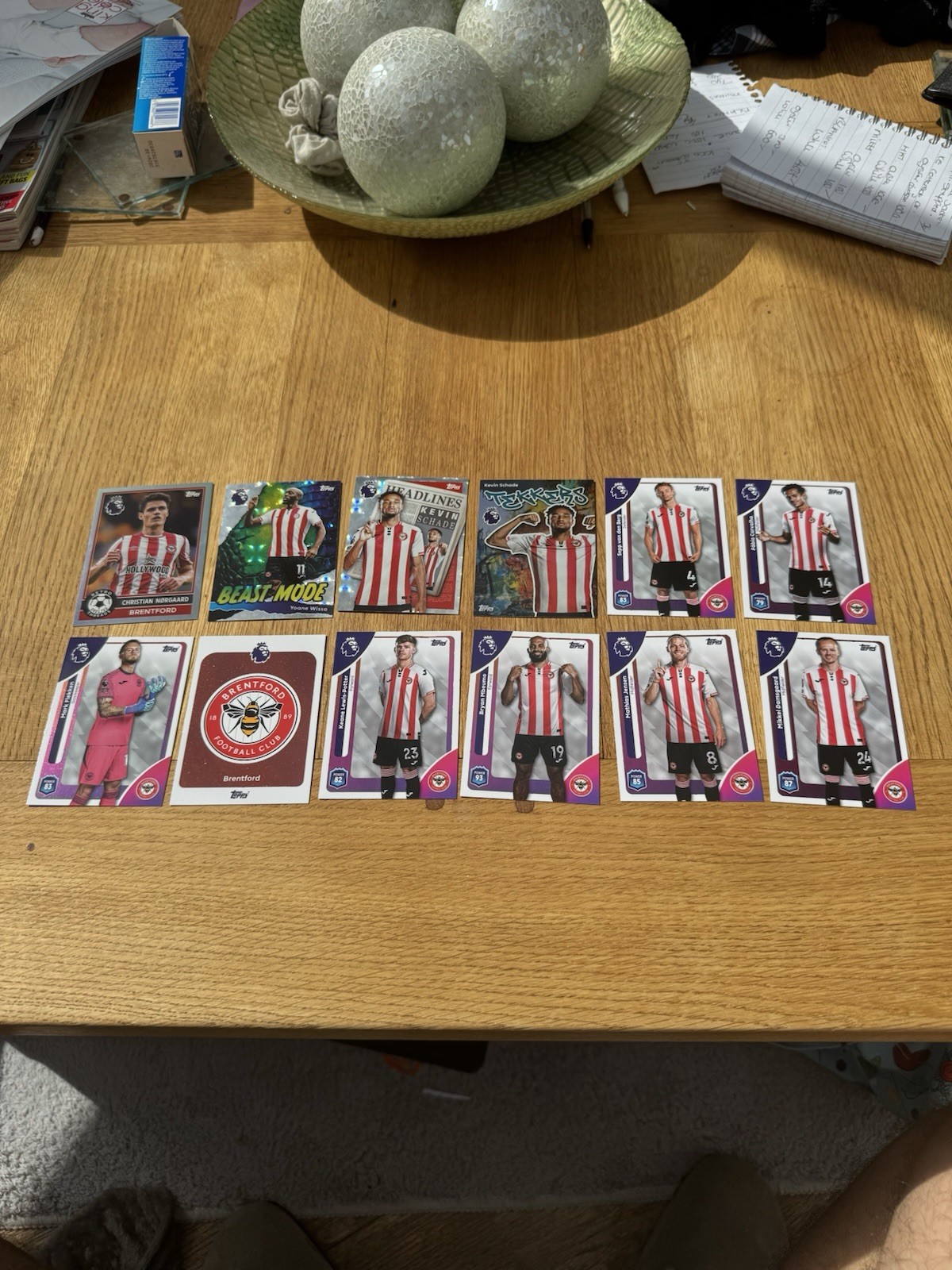 Topps Premier League 2026 Brentford FC Bundle Zero Duplicates for sale on Ebay