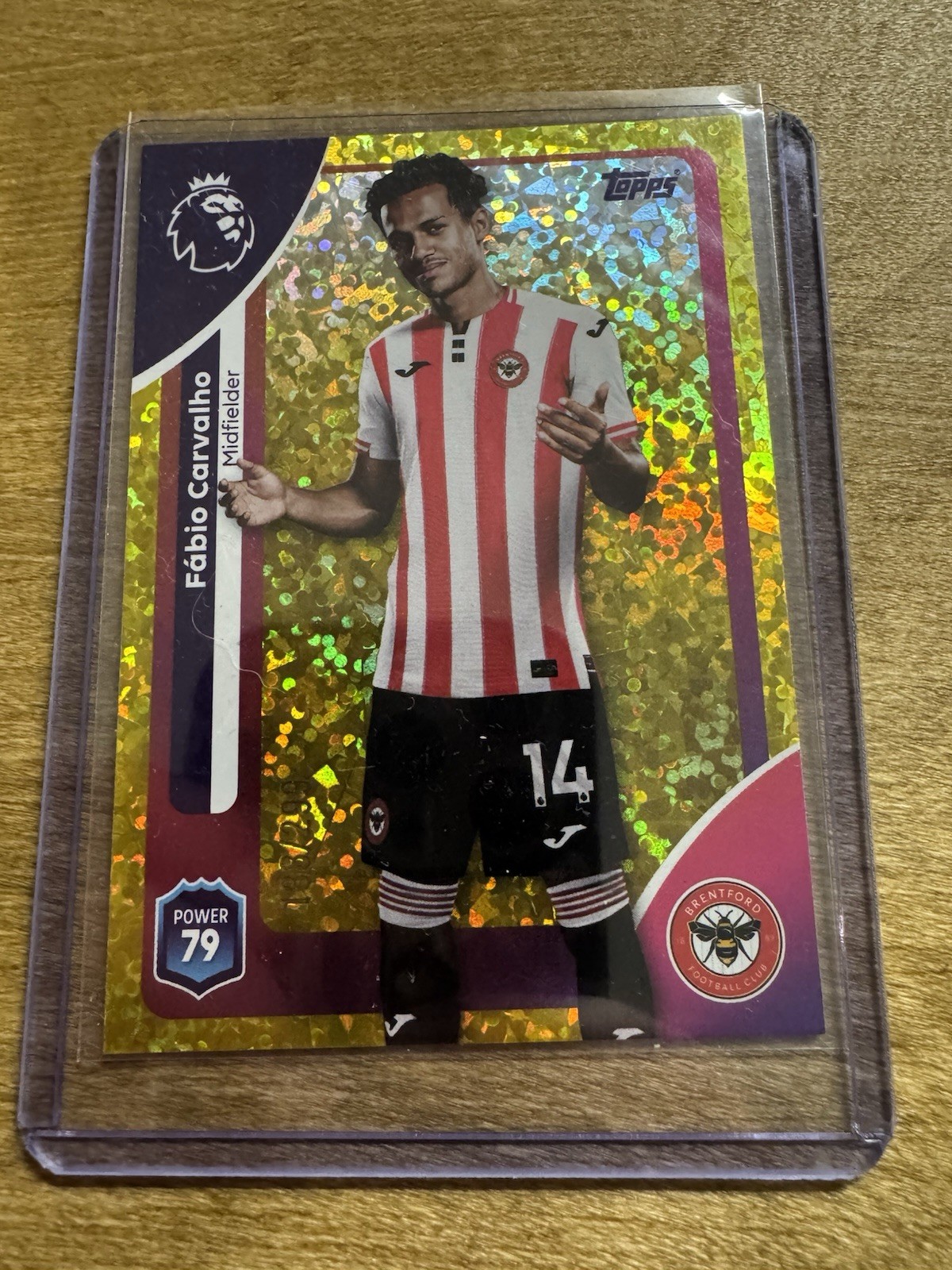 Topps Premier League 2026 Fabio Carvalho Brentford Yellow Diamond Parallel /299 for sale on Ebay