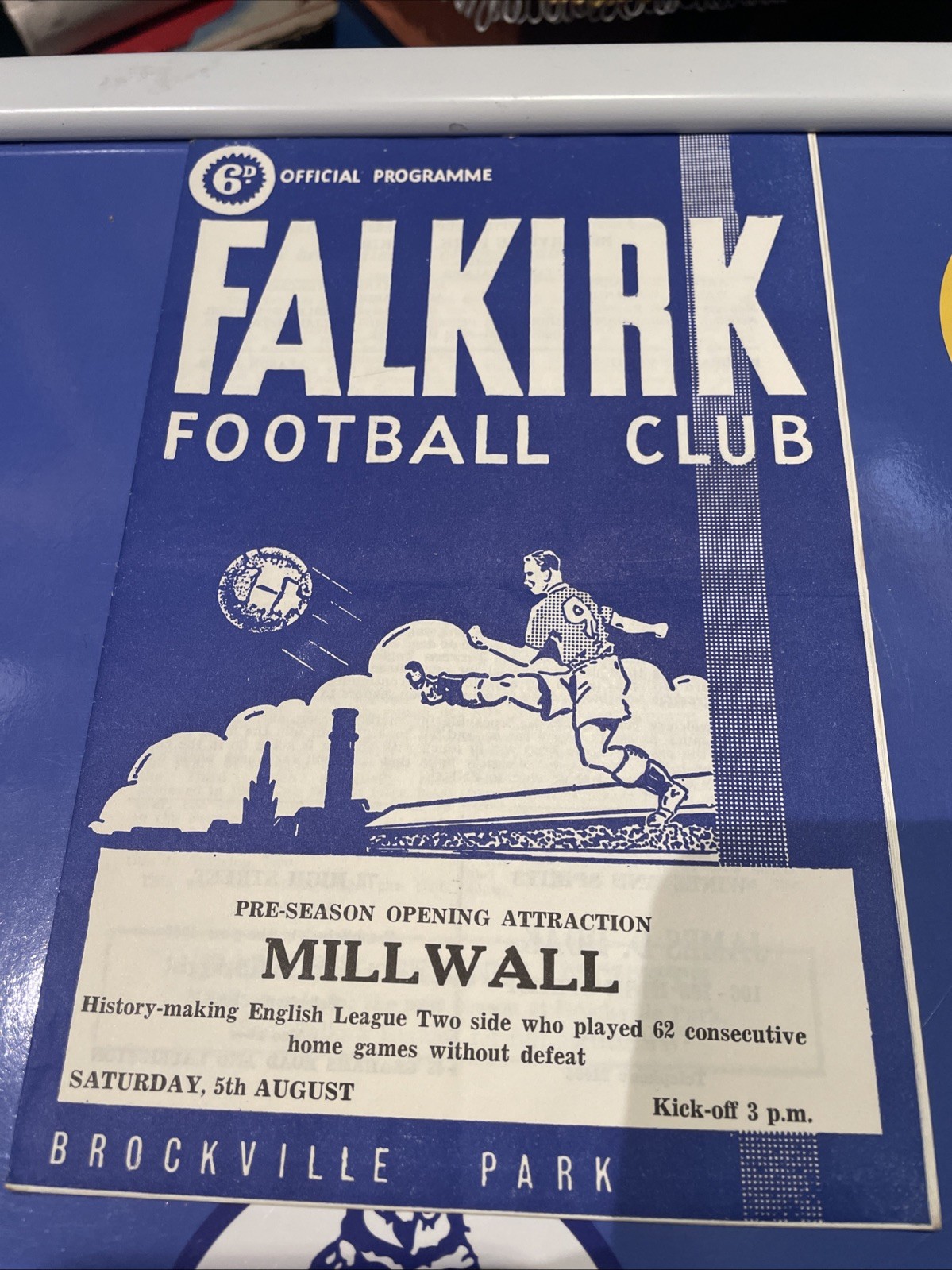 Falkirk V Millwall Fr 1967 for sale on Ebay