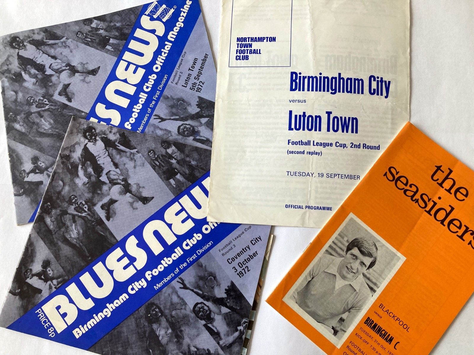 BIRMINGHAM CITY 1971/72 LEAGUE CUP COLLECTION (4 progs)_FREE POSTAGE (UK ONLY) for sale on Ebay