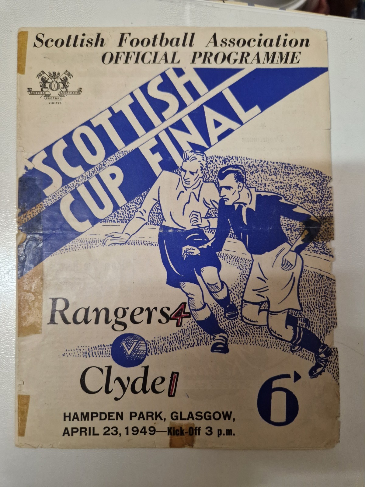1949 Scottish Cup Final Programme - Rangers v Clyde for sale on Ebay