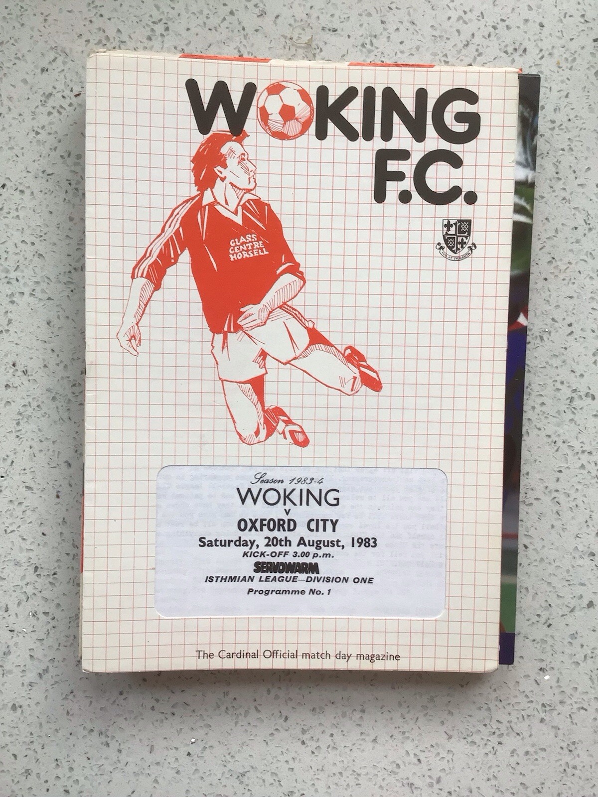 Woking v Oxford City 20th Aug 1983 for sale on Ebay