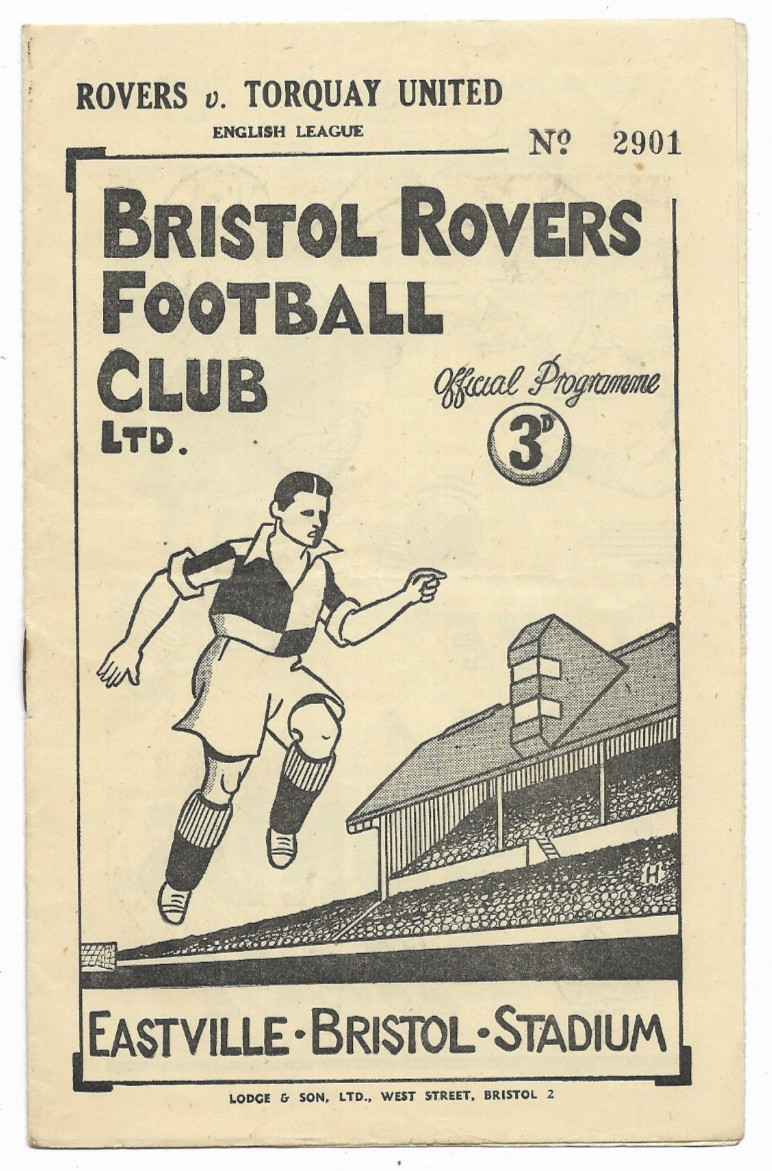 1948/49 Division 3 South - BRISTOL ROVERS v. TORQUAY UNITED for sale on Ebay