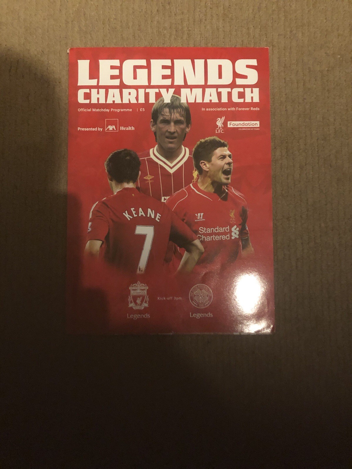 Liverpool V Celtic Official Legends Programme  25th March 2023 for sale on Ebay