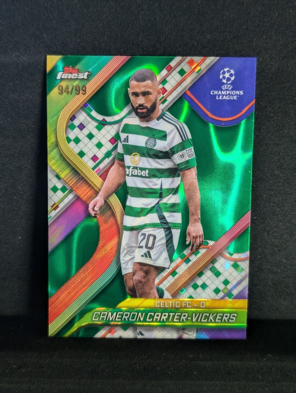 Cameron Carter-Vickers Green Lava /99 - 2024-25 Topps Finest UCC  - Celtic for sale on Ebay