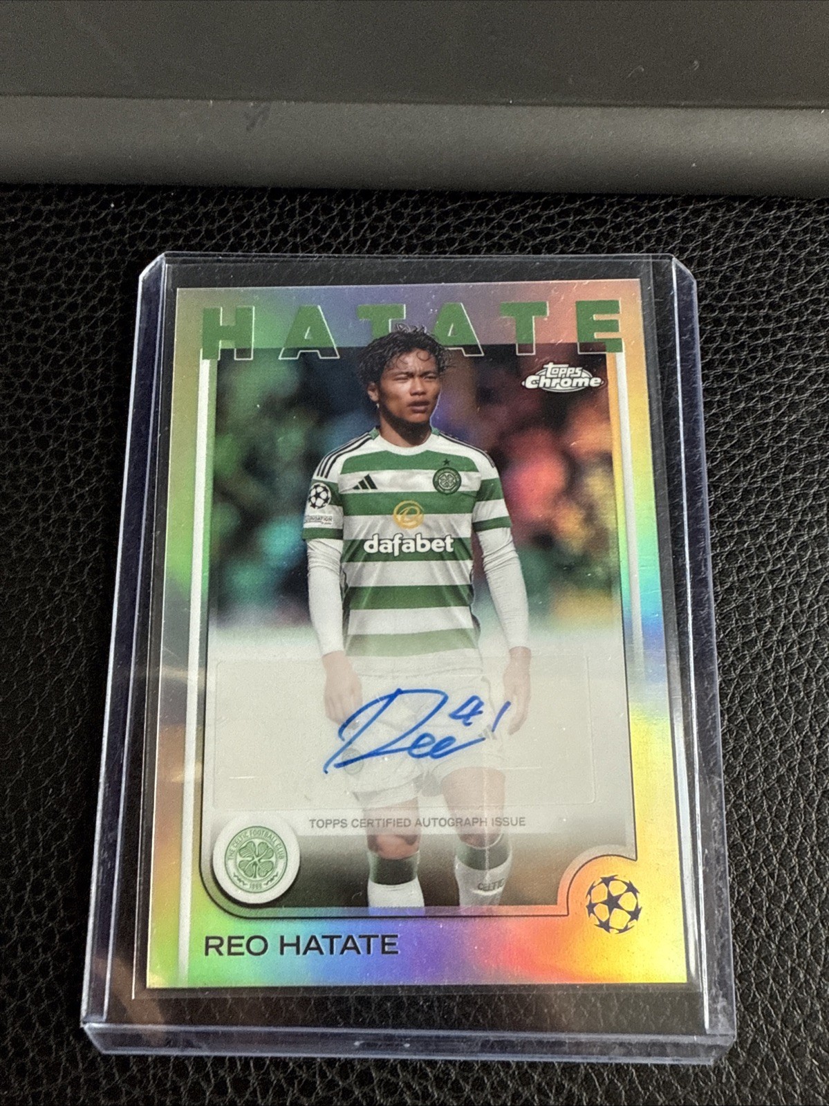 Reo Hatate Topps UCC Chrome 24/25 Auto Celtic FC Glasgow TCG Panini for sale on Ebay