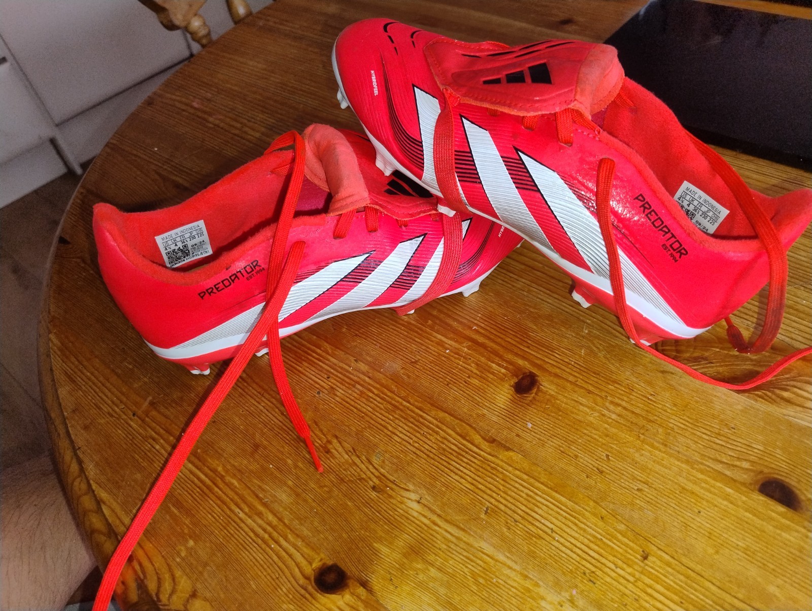 Adidas Predator League Football Boots UK Size 4 Firm Ground Studs for sale on Ebay