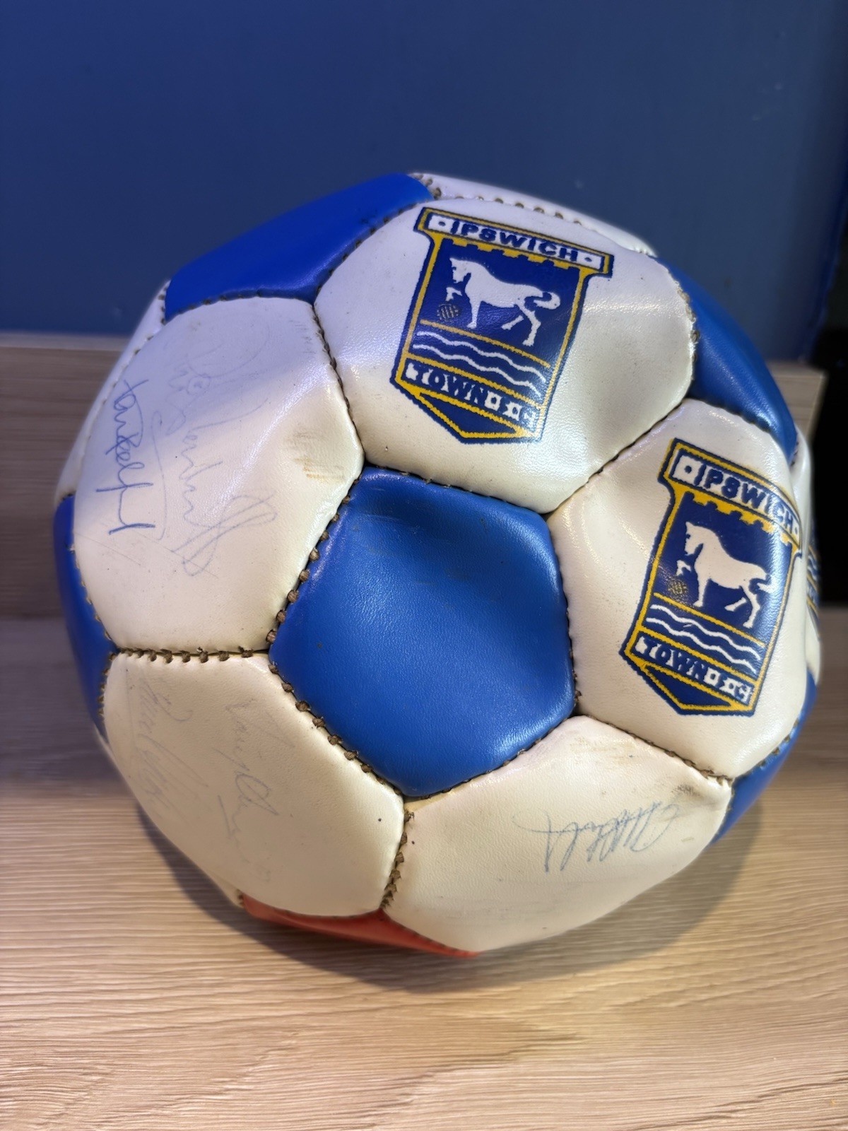 Ipswich Town Football Club Signed Ball 21 Signings 80’s for sale on Ebay