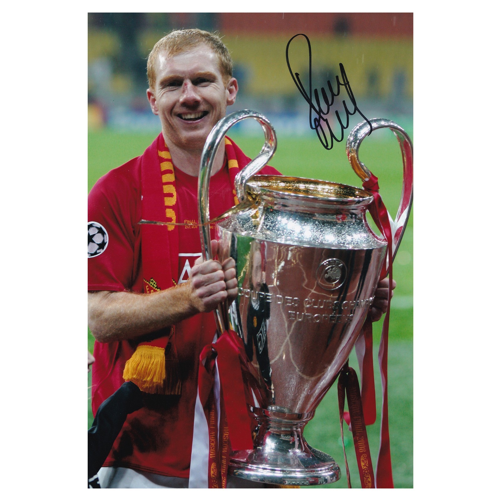 Paul Scholes Signed Manchester United Photo Man Utd Autograph COA for sale on Ebay