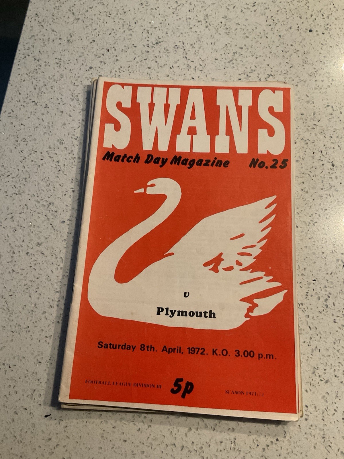 Swansea City v Plymouth Argyle 8th Apr 1972 for sale on Ebay