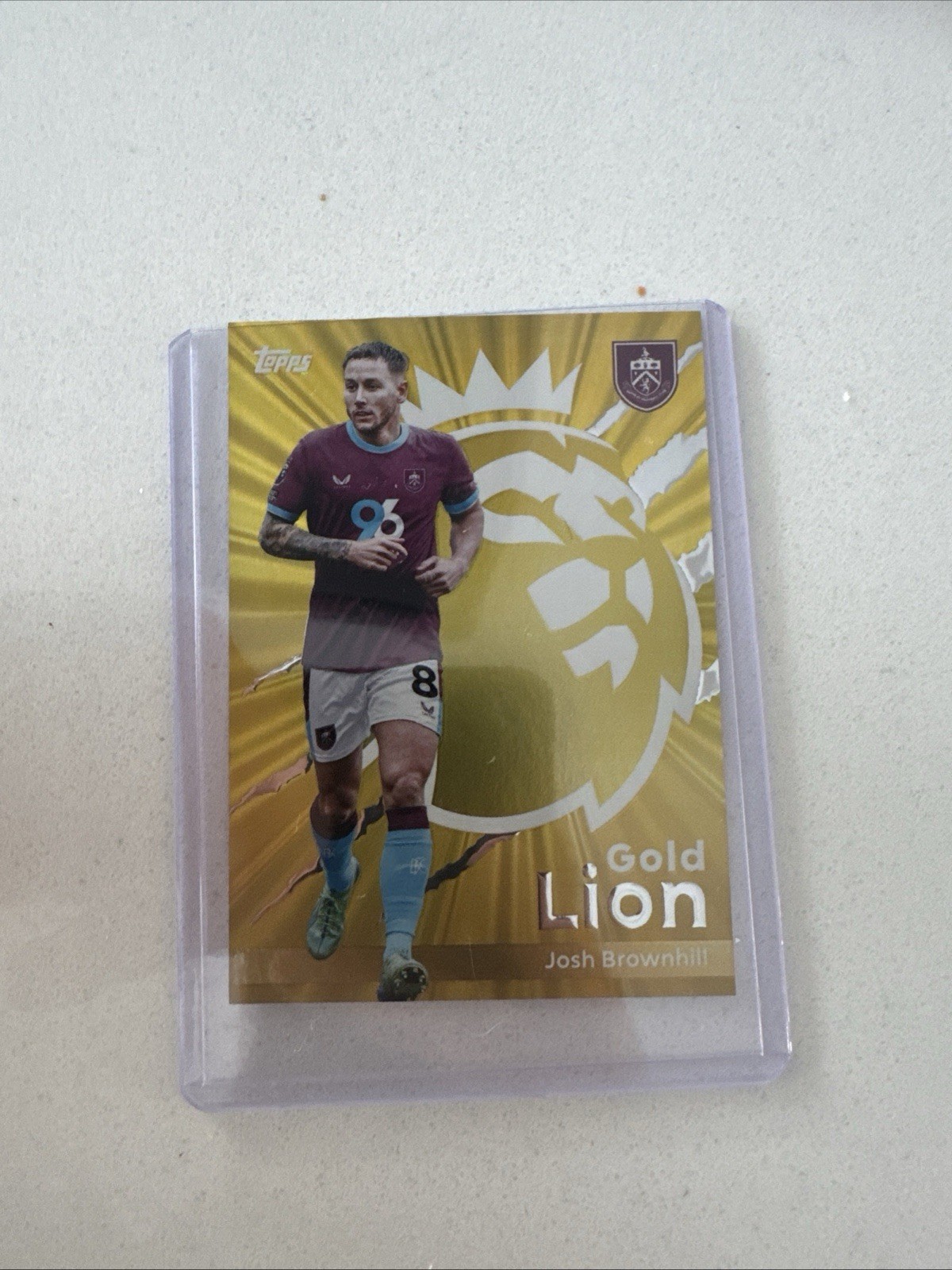 Topps Premier League 2025/2026 Golden Lion Josh Brownhill Burnley for sale on Ebay