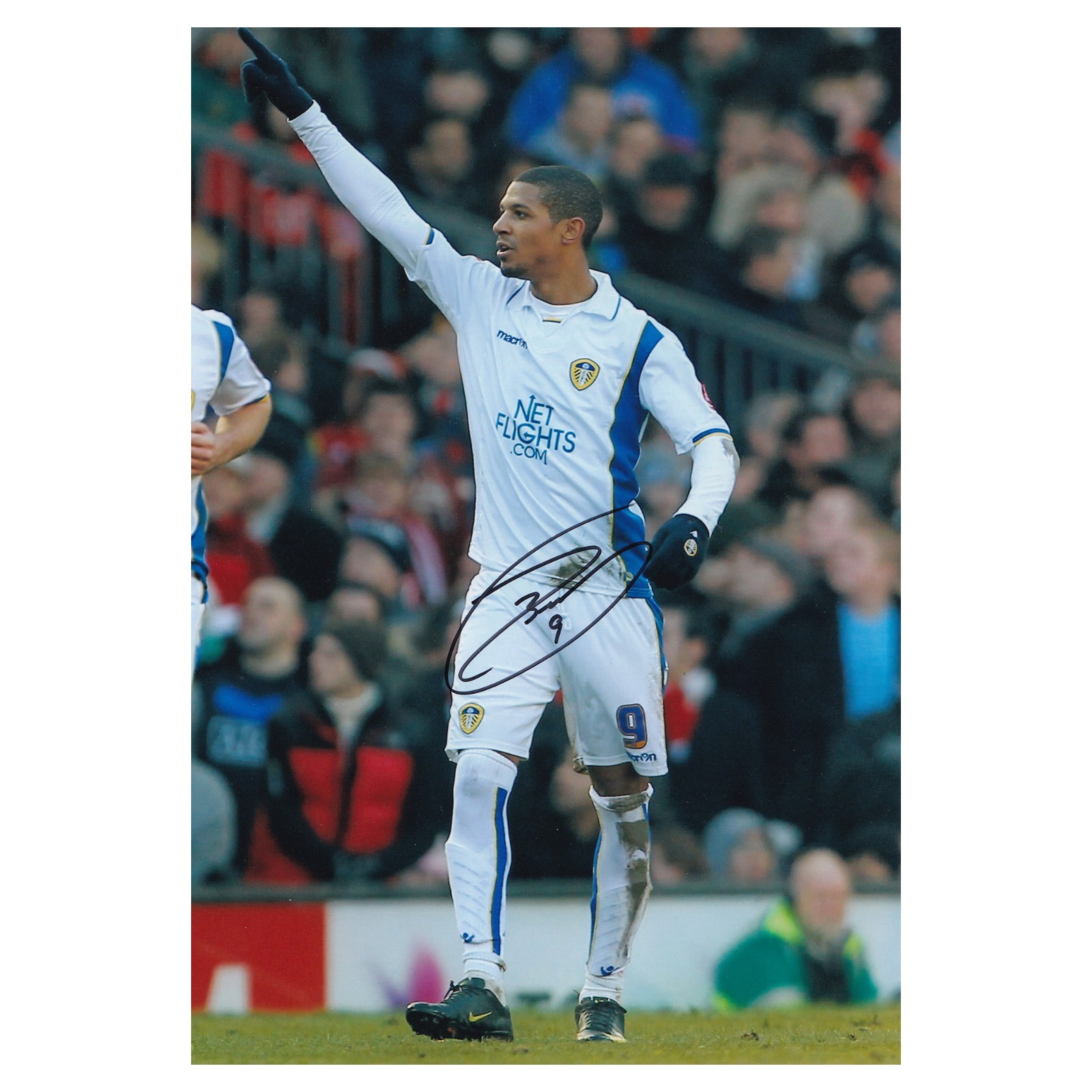 Jermaine Beckford Signed Leeds United Photo Leeds Autograph COA for sale on Ebay