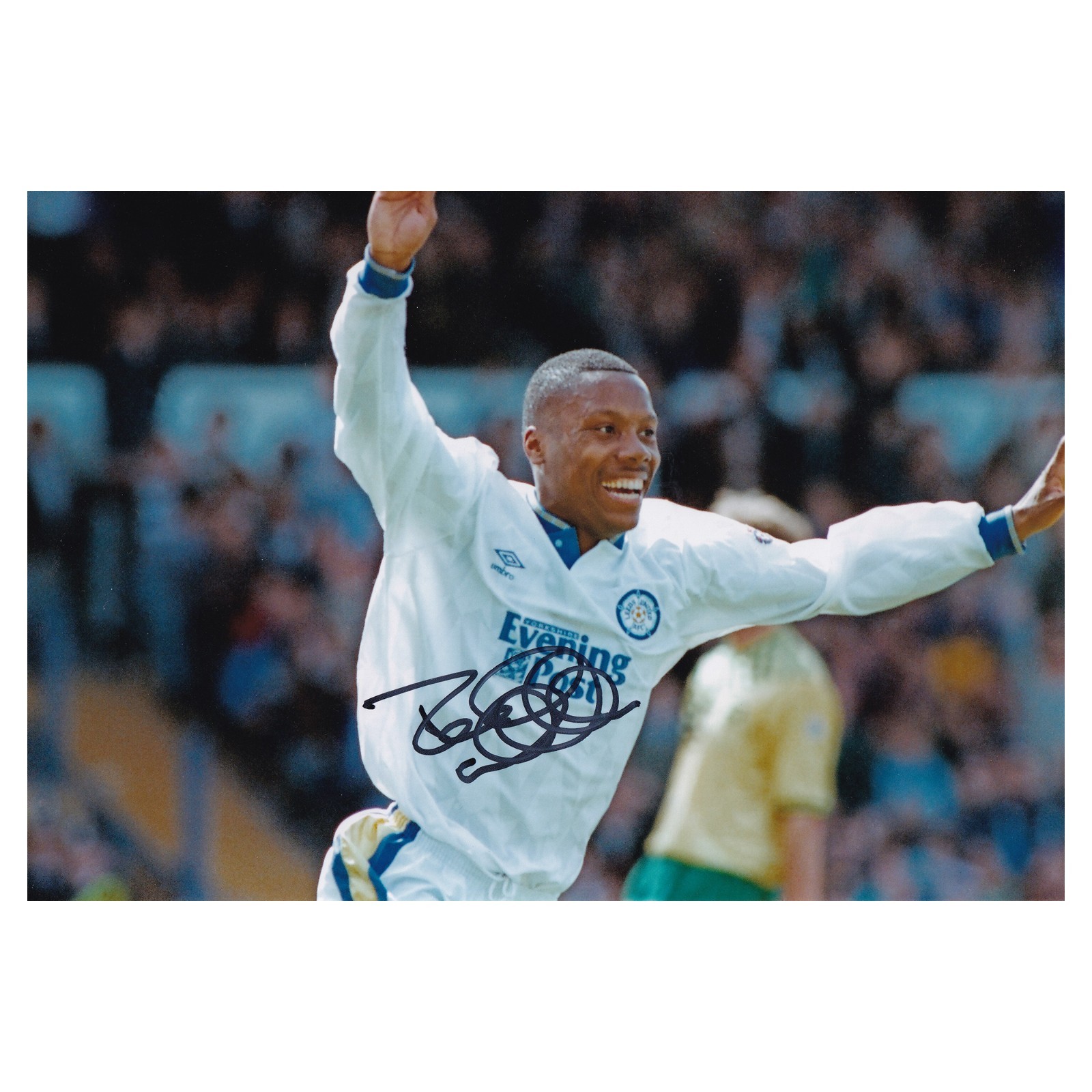 Rod Wallace Signed Leeds United Photo Leeds Autograph COA for sale on Ebay