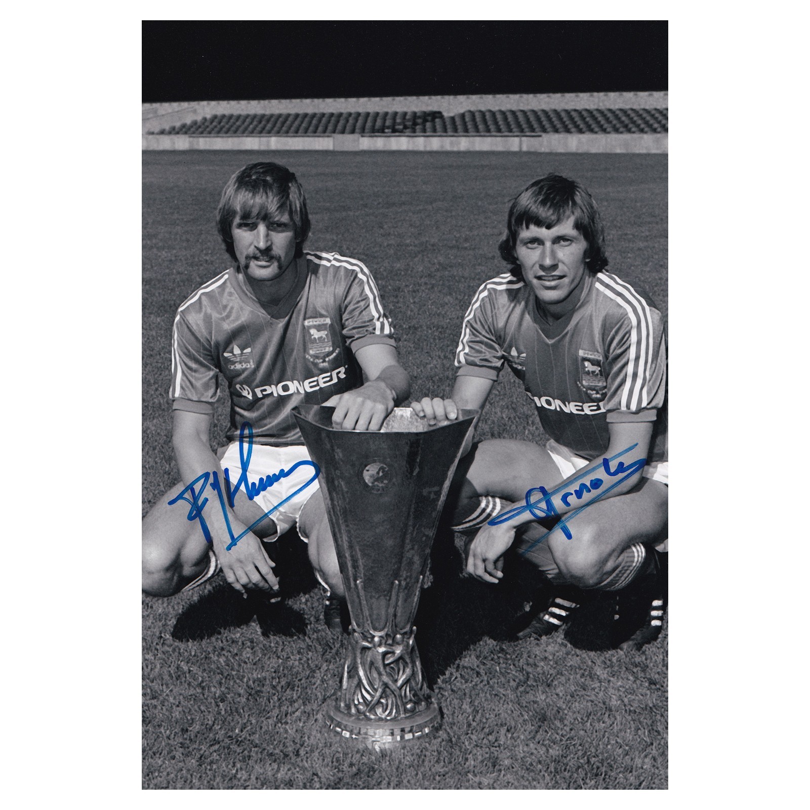 Frans Thijssen & Arnold Mühren Signed Ipswich Town Photo Ipswich Autograph COA for sale on Ebay