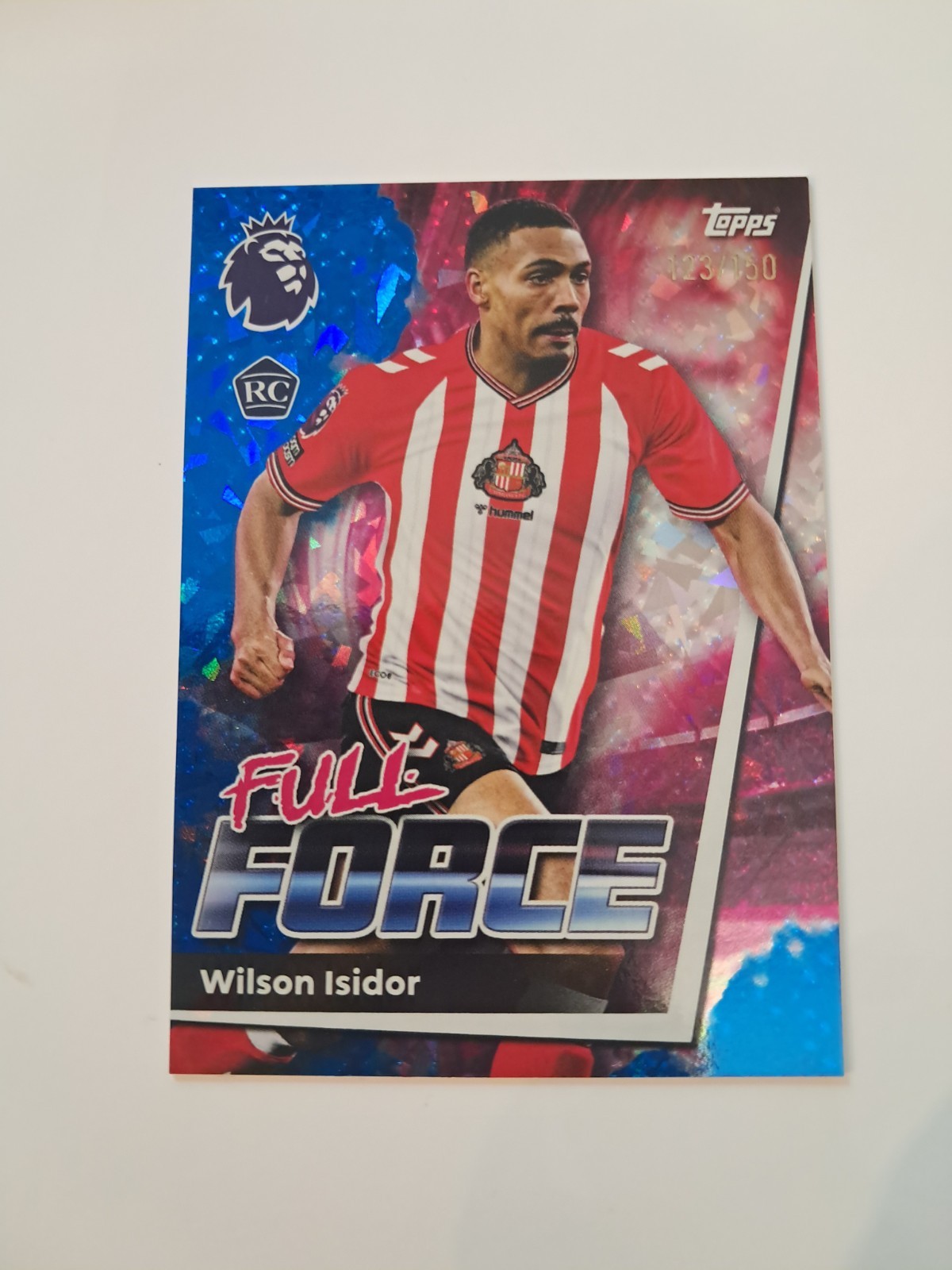 topps premier league Full Force sunderland Wilson Isidor blue sparkle #123150 for sale on Ebay