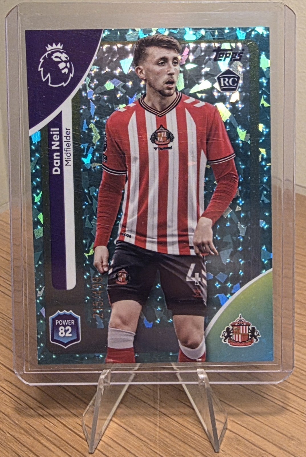 Topps Premier League 2026 Dan Neil Aqua Parallel 215/499 Sunderland for sale on Ebay