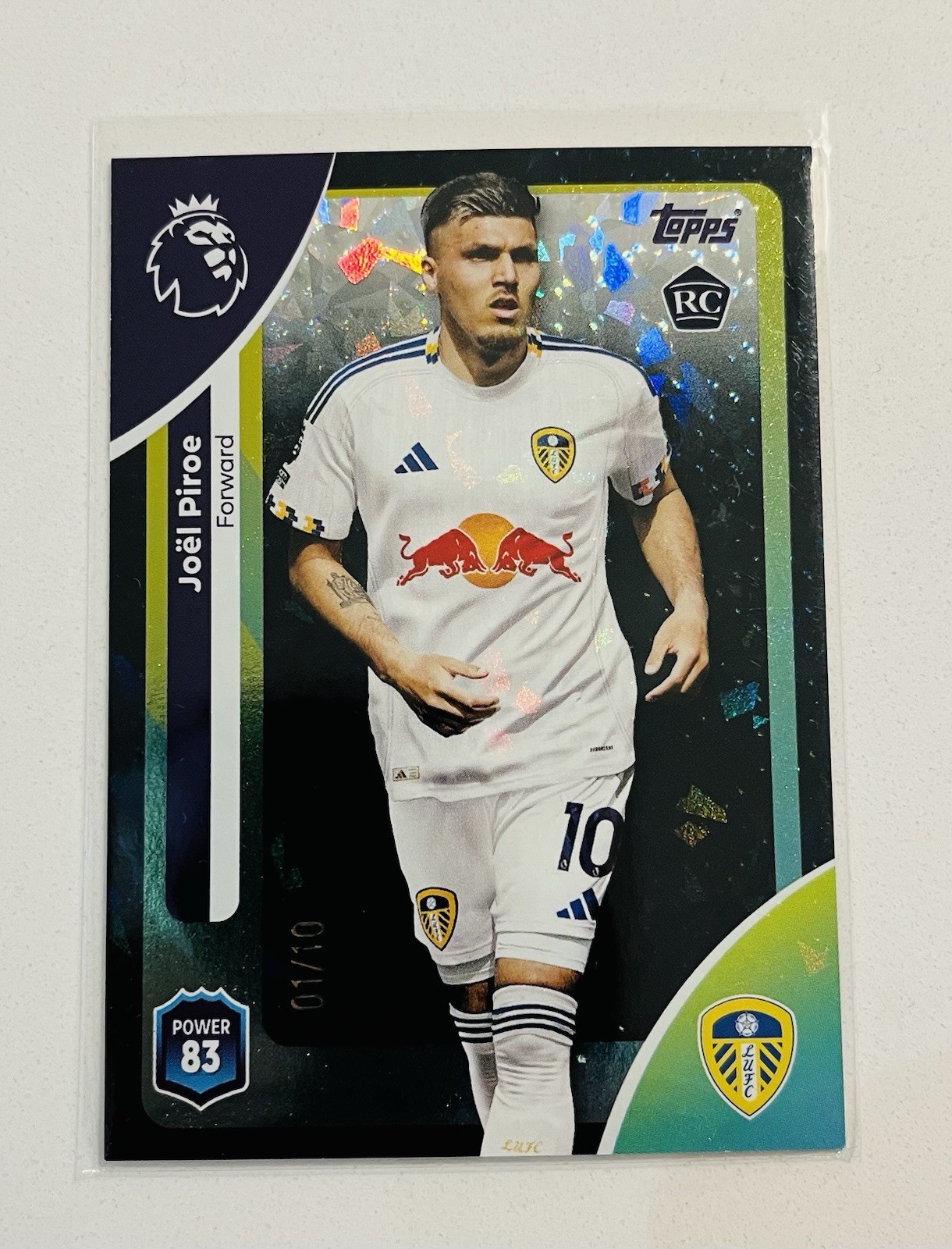 Topps Premier League 2026 Joel Piroe Black Mini Diamond Parallel 01/10 Leeds Utd for sale on Ebay