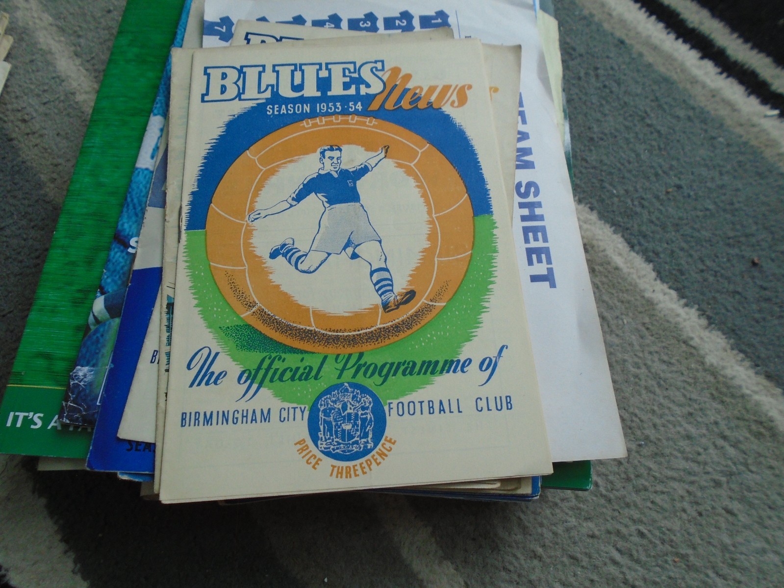 BIRMINGHAM CITY V STOKE CITY 1953-4 for sale on Ebay