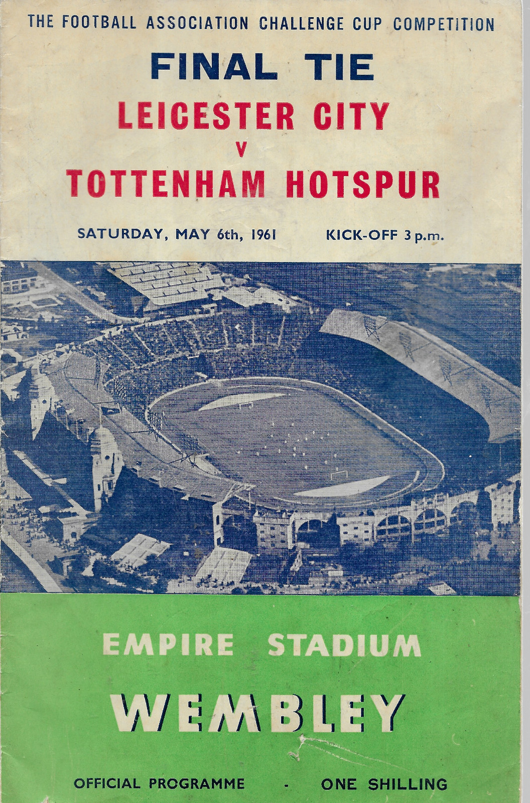LEICESTER CITY v  TOTTENHAM HOTSPUR 1961 FA CUP FINAL PROGRAMME for sale on Ebay