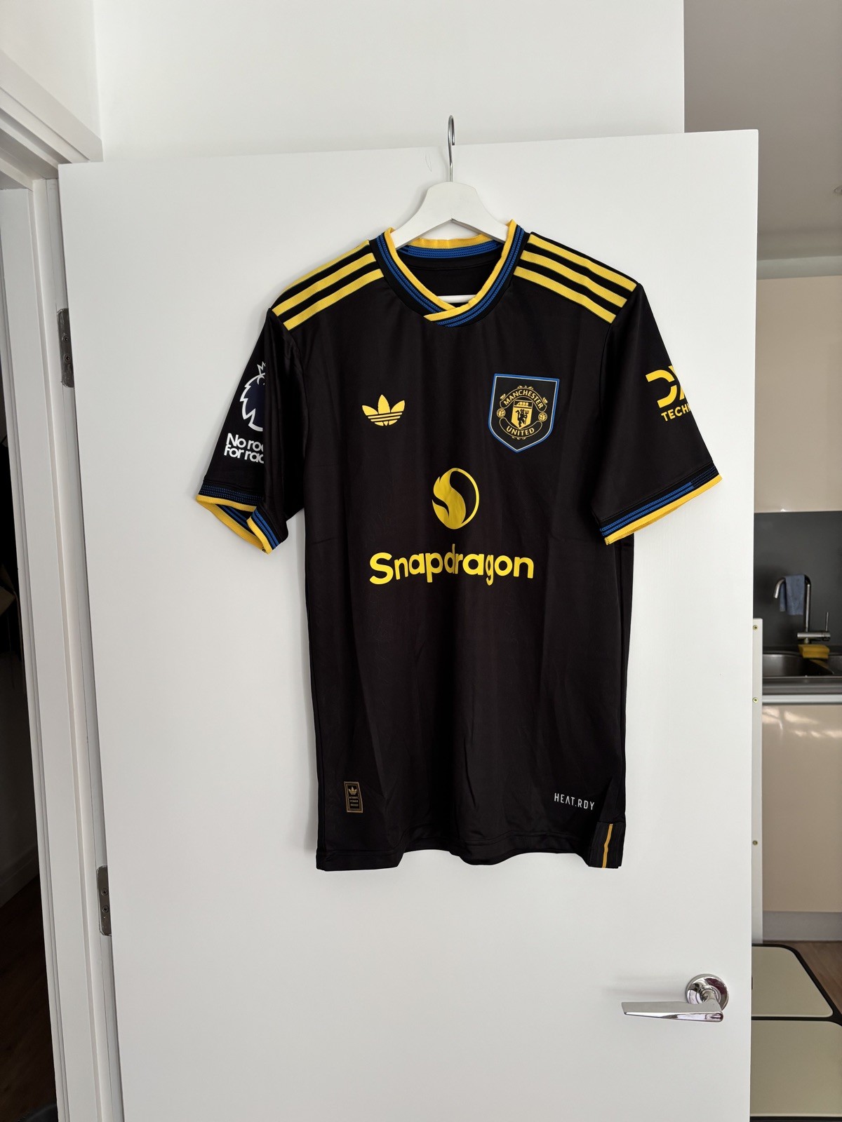 Manchester United Away Shirt 25/26 Black Player Edition short sleeve Medium  for sale on Ebay
