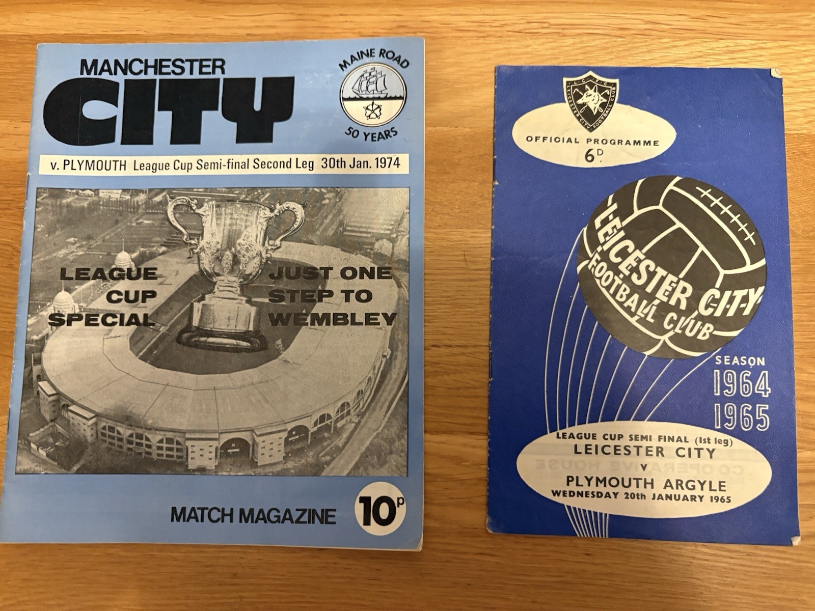 2 x Plymouth Argyle Programmes (Both League Cup Semi Final Progs) for sale on Ebay