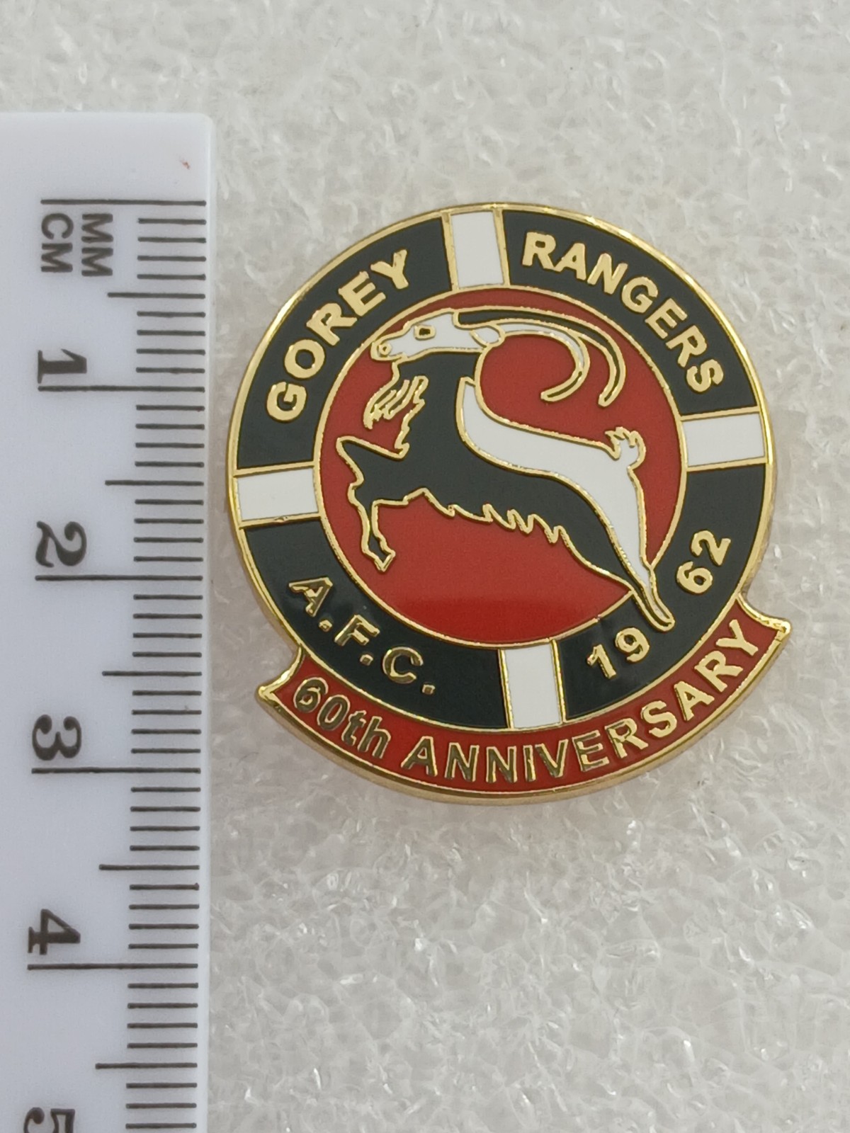 Gorey Rangers AFC (Republic of Ireland) 60th Anniversary Badge for sale on Ebay