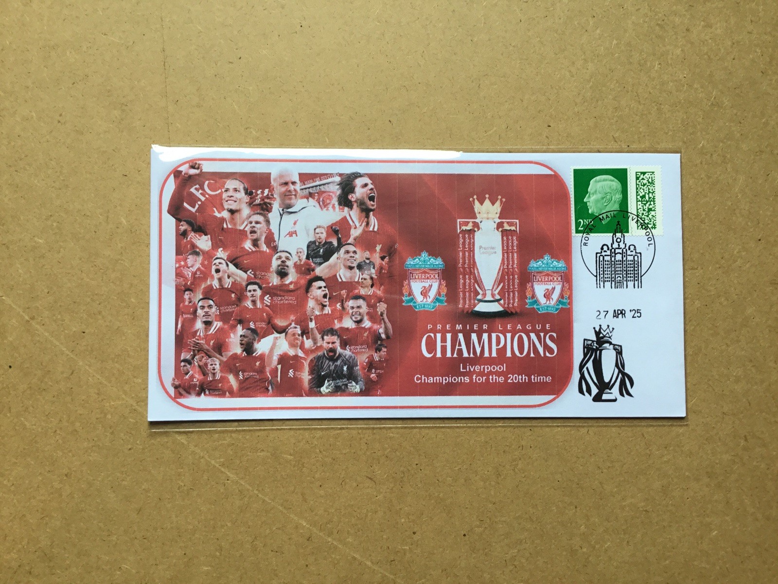 Liverpool FC League Champions For The 20th Time 2024/2025 First Day Cover for sale on Ebay