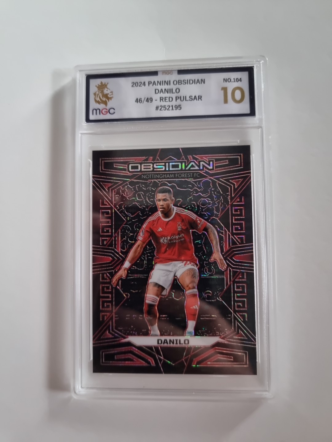 Danilo /49 Red Pulsar Obsidian 24 MGC 10 Not PSA Nottingham Forest  for sale on Ebay
