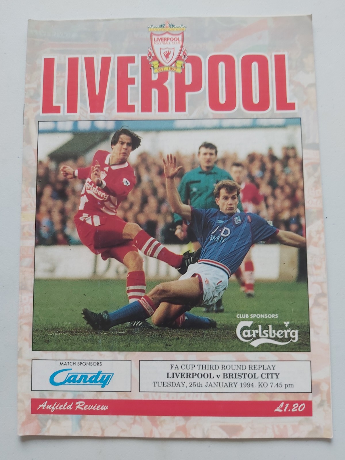 LIVERPOOL v BRISTOL CITY FA CUP 3RD ROUND 1994 PROGRAMME   for sale on Ebay