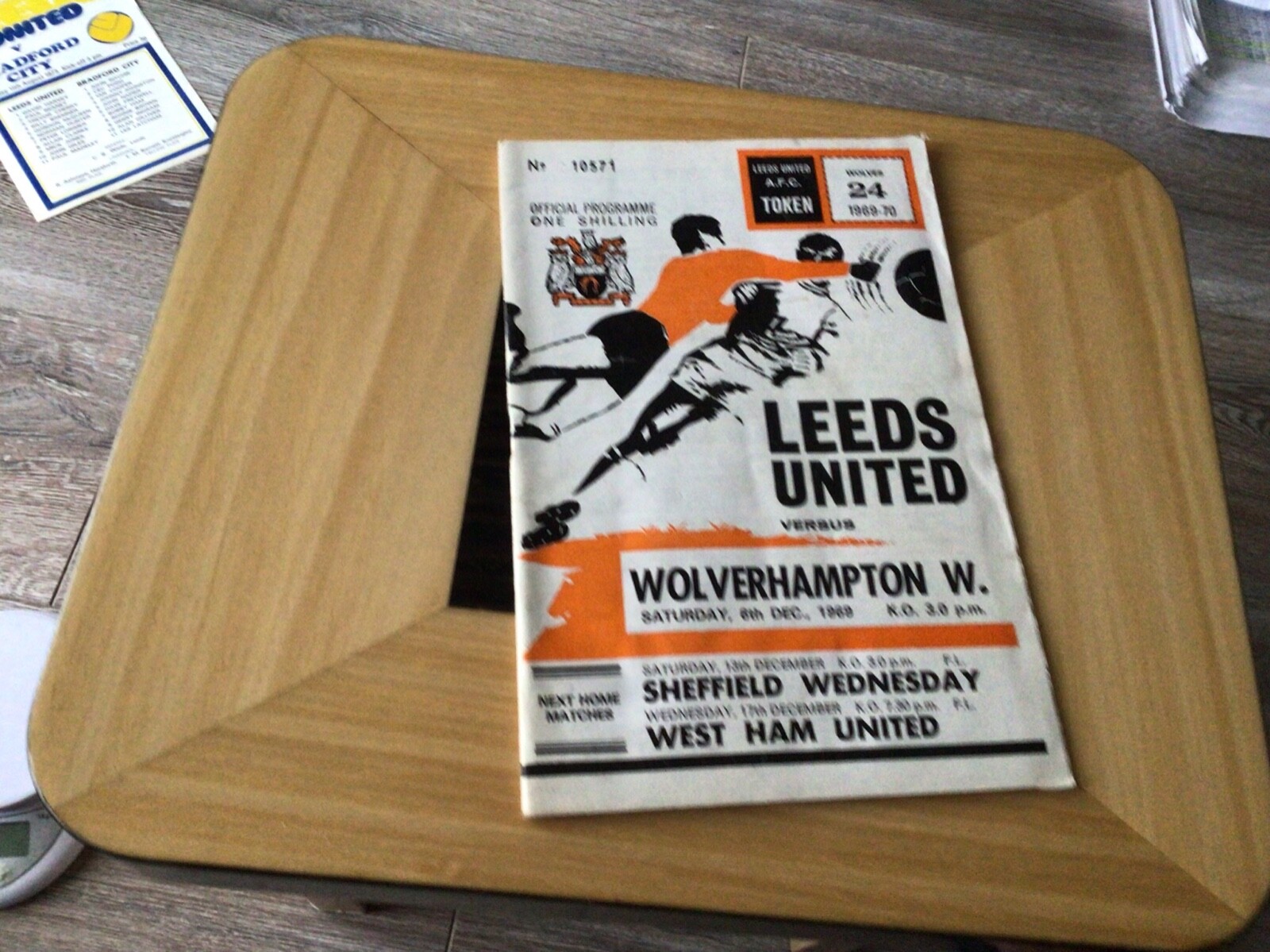 Leeds United v Wolverhampton wanderers  6/12/69 for sale on Ebay