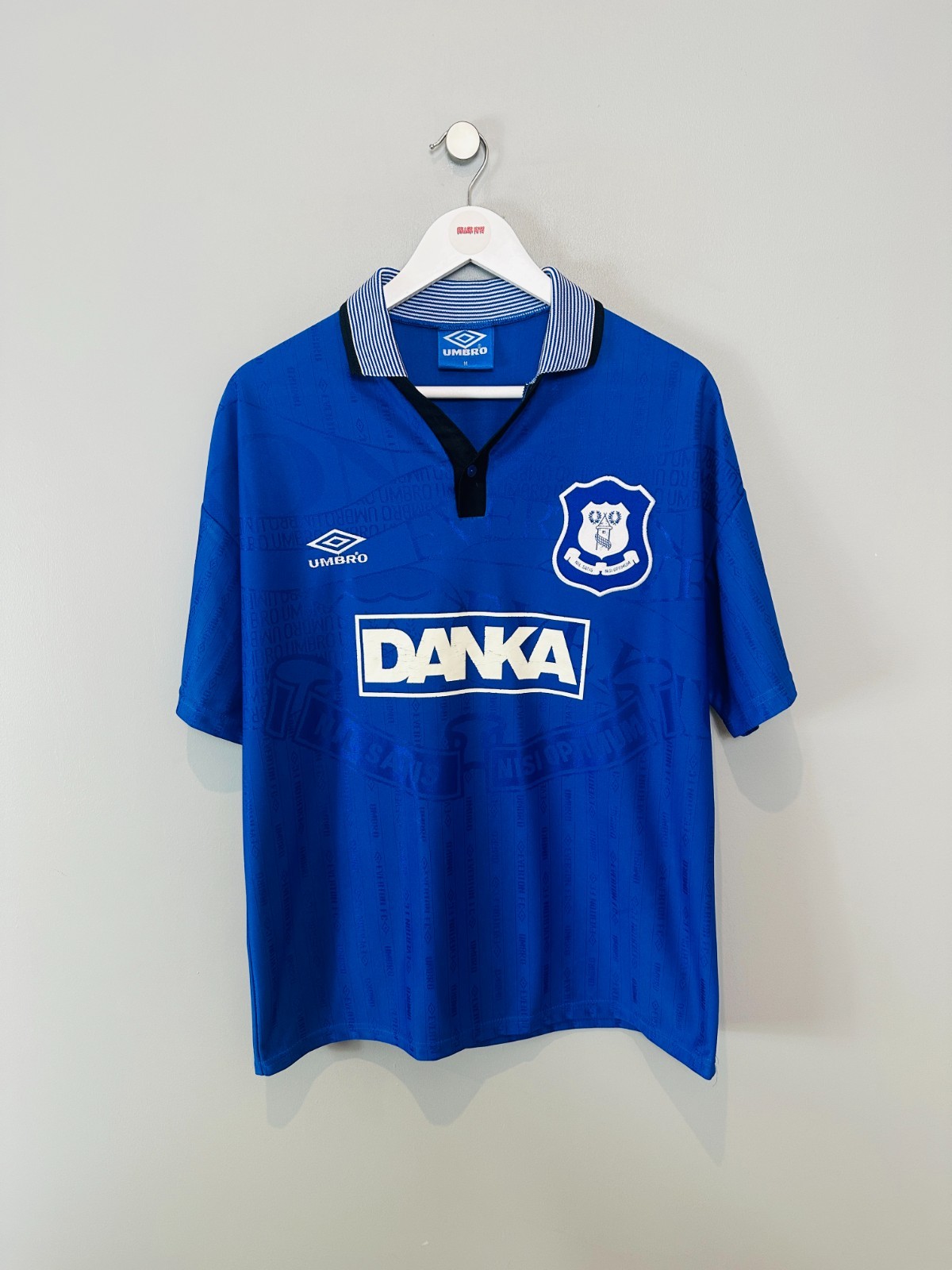 EVERTON 1995/97 HOME SHIRT (size M)  UMBRO ORIGINAL VINTAGE FOOTBALL SHIRT for sale on Ebay