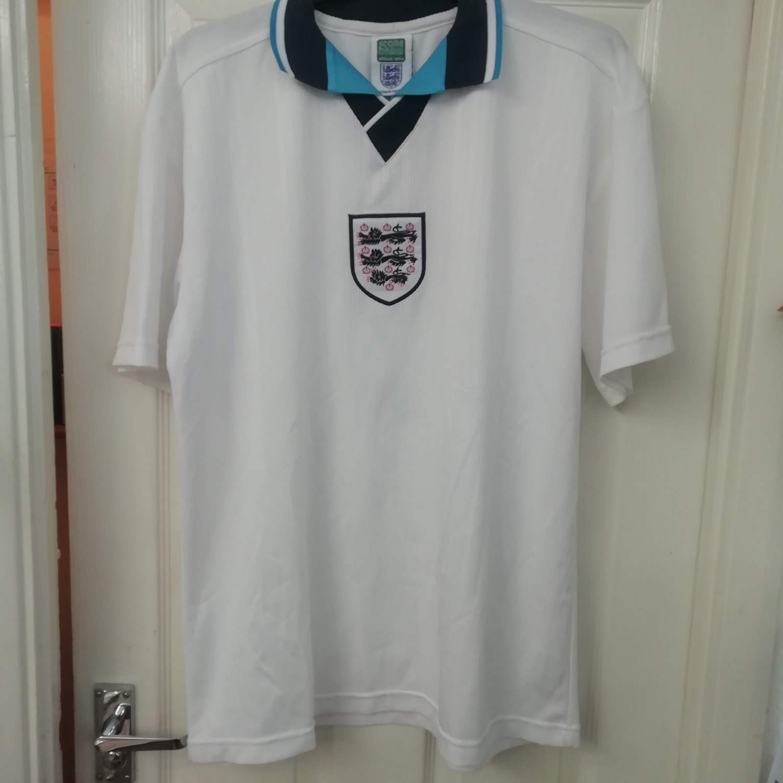 England 1996 Retro Home Football Shirt Euro 96 Score Draw Mens Large L H14 for sale on Ebay