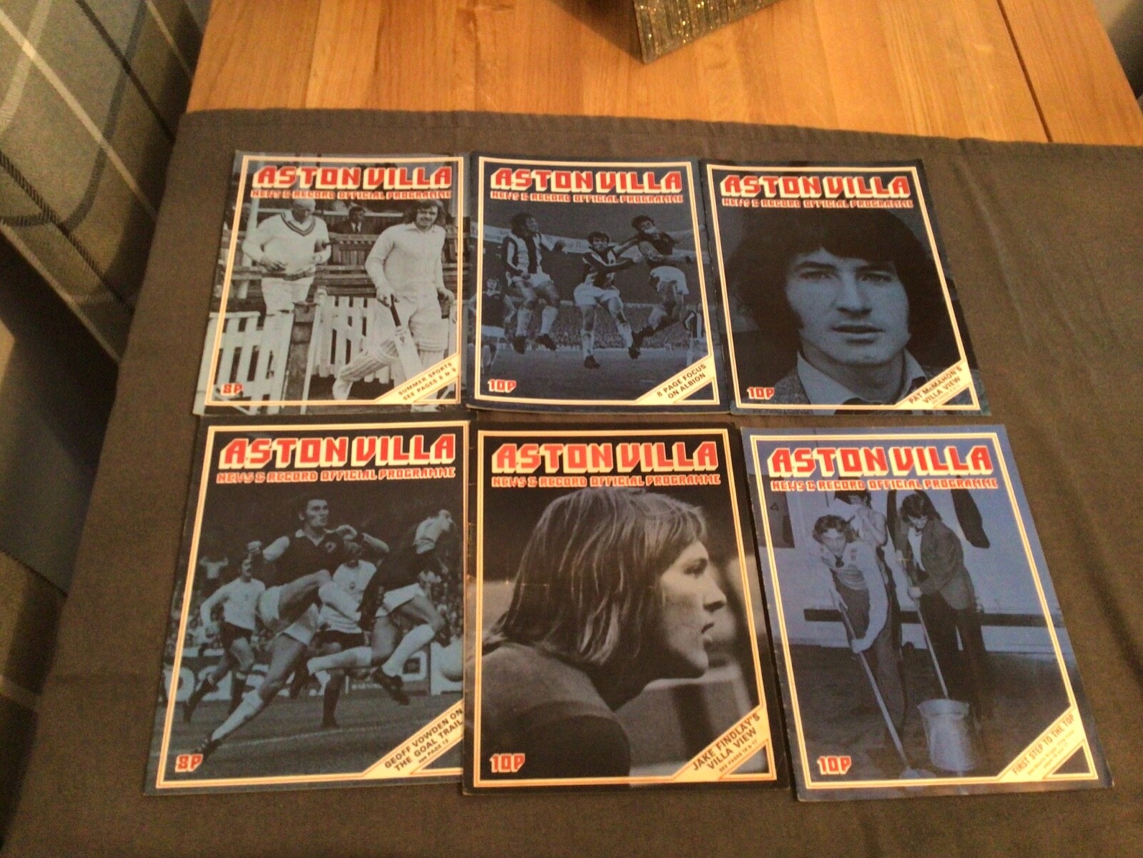 6 Aston Villa football programmes 1973-74 for sale on Ebay
