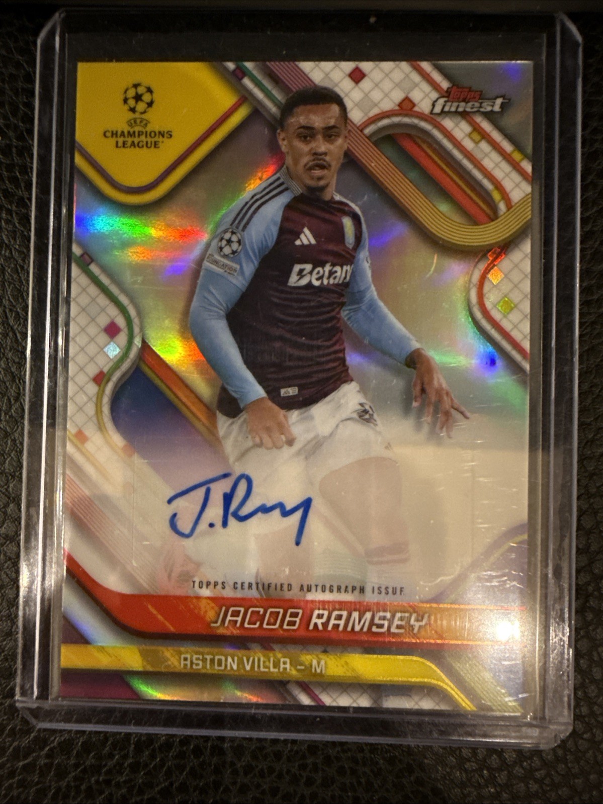 Jacob Ramsey Topps Finest 24/25 Auto Aston Villa TCG Panini for sale on Ebay