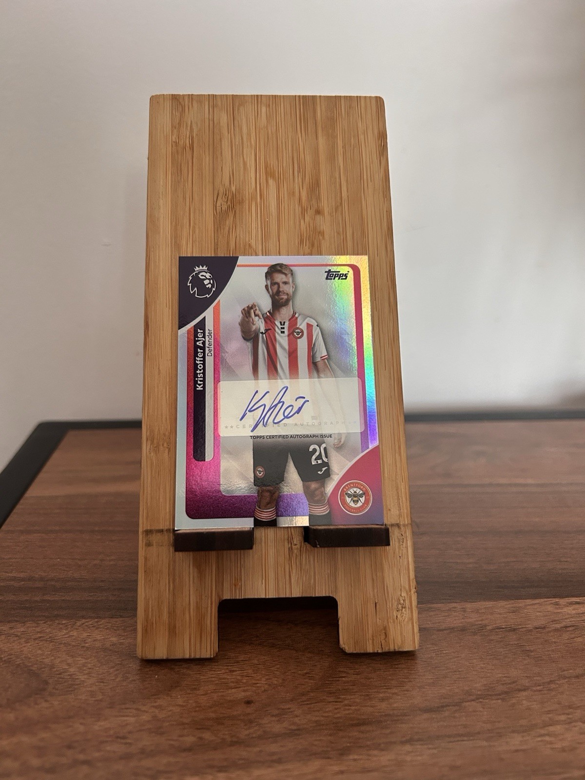 Brentford Kristoffer Ajer Topps 25/26 Auto  for sale on Ebay