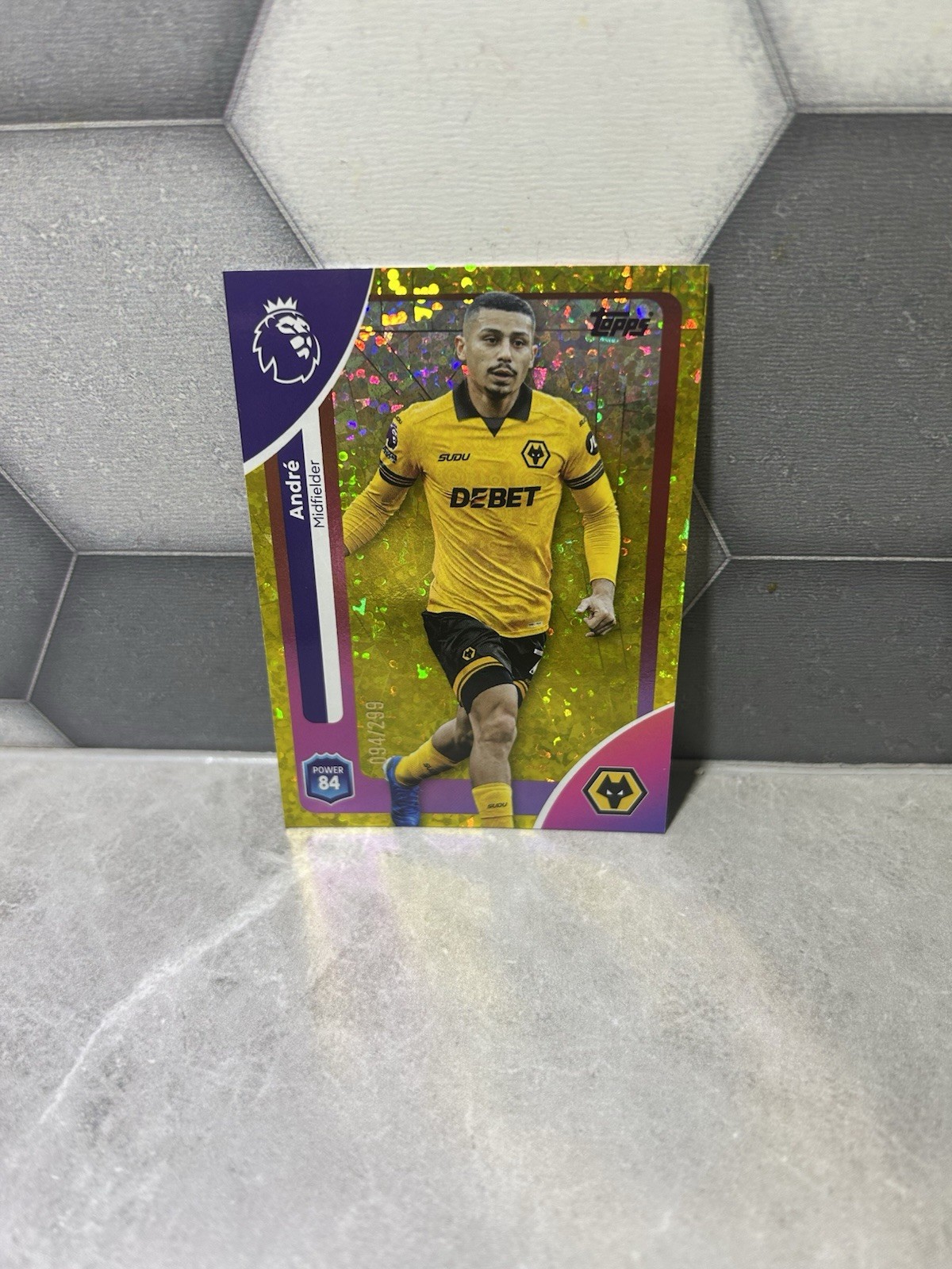 Topps Premier League 2025/26 Wolves Andre numbered 094/299 for sale on Ebay