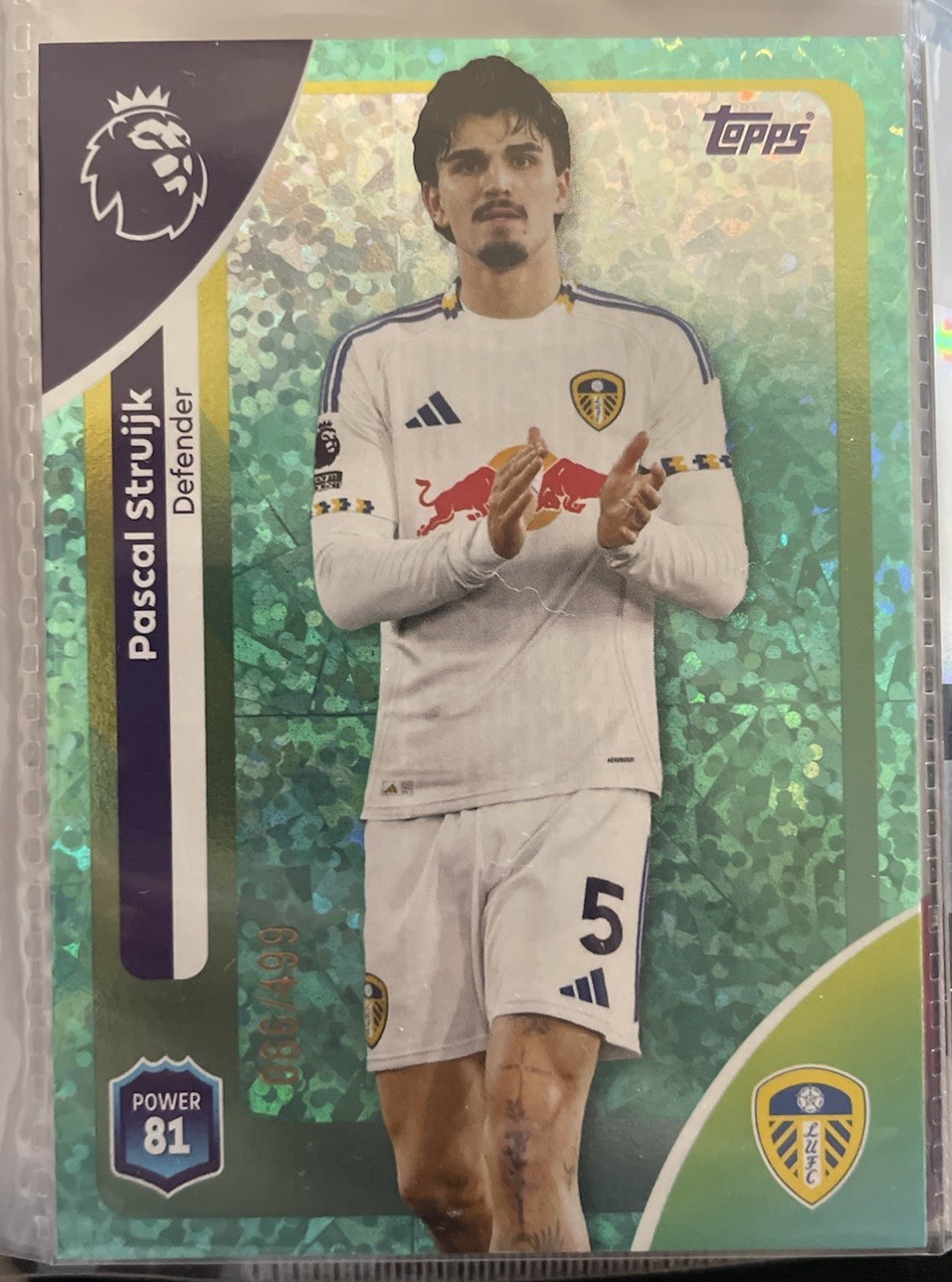 Topps Premier League 2025/26 Pascal Struijk 66/499 Leeds United for sale on Ebay