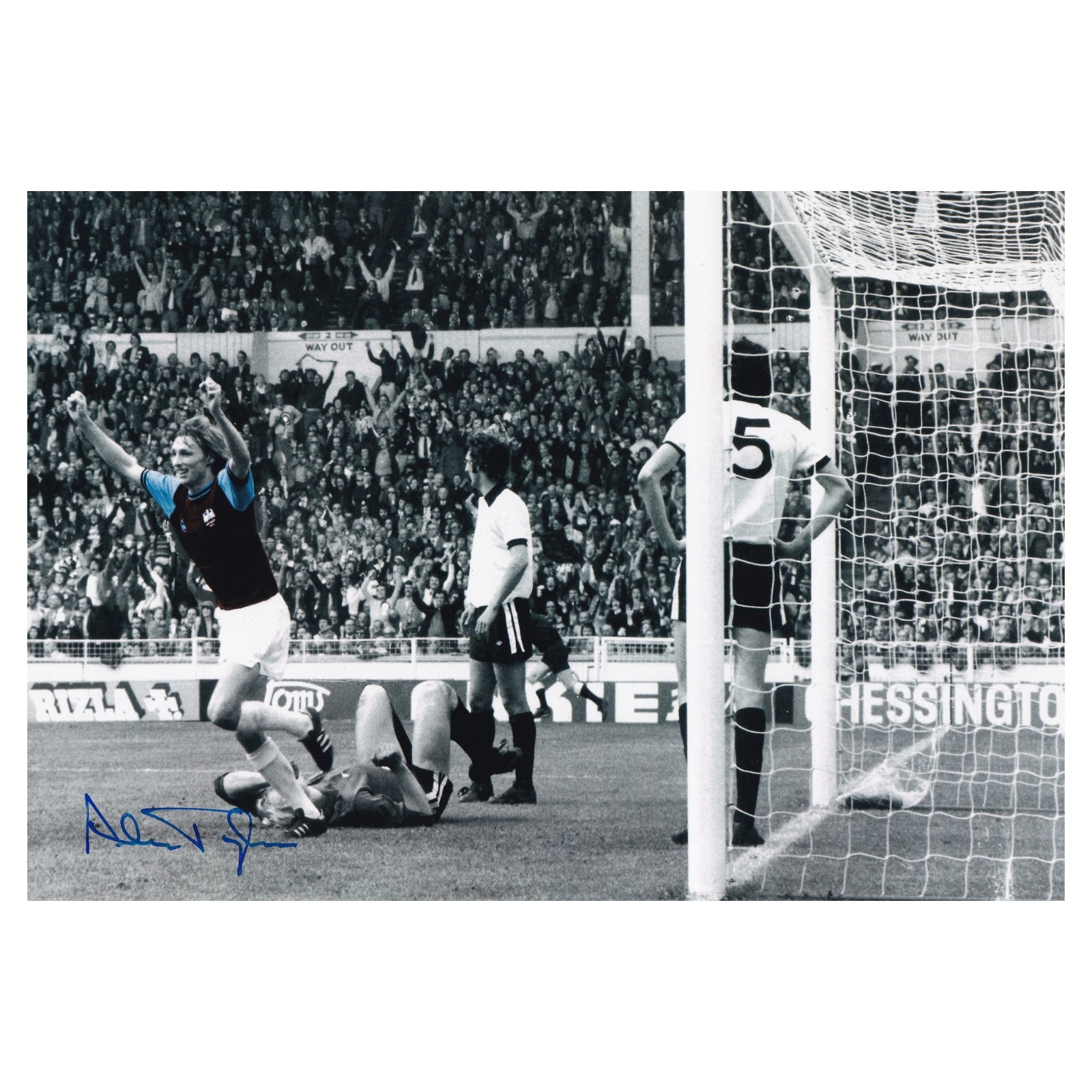 Alan Taylor Signed West Ham United Photo West Ham Autograph COA for sale on Ebay